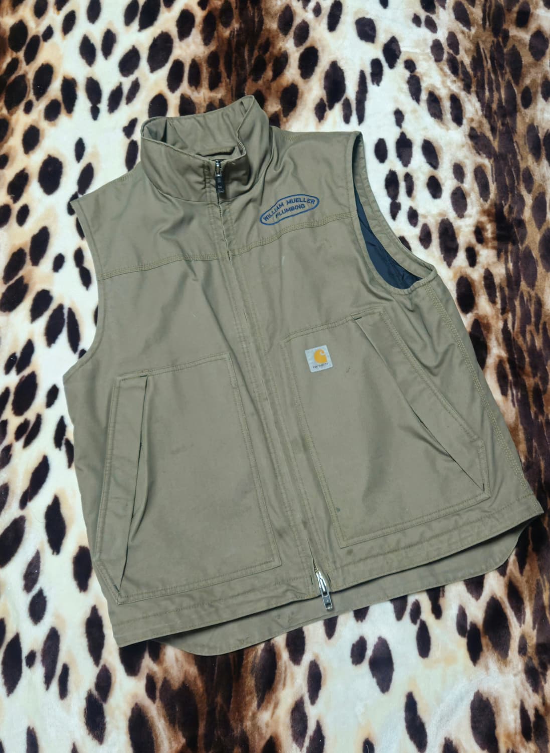 칼하트 다크 브라운 워크 베스트 L 상품이미지5