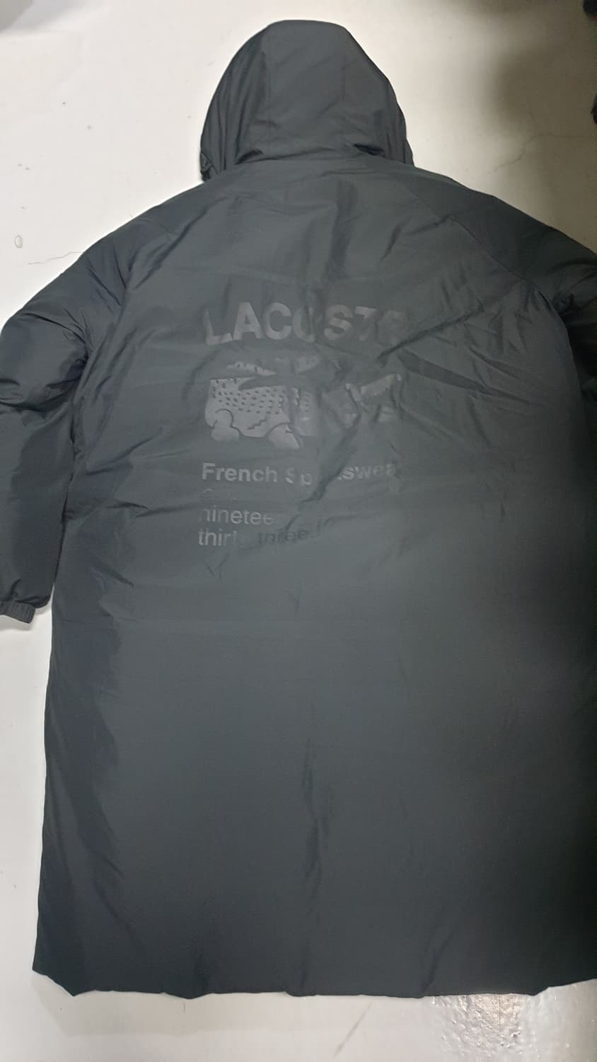 라코스테 남성 에코다운 롱패딩 FR 52 상품이미지3