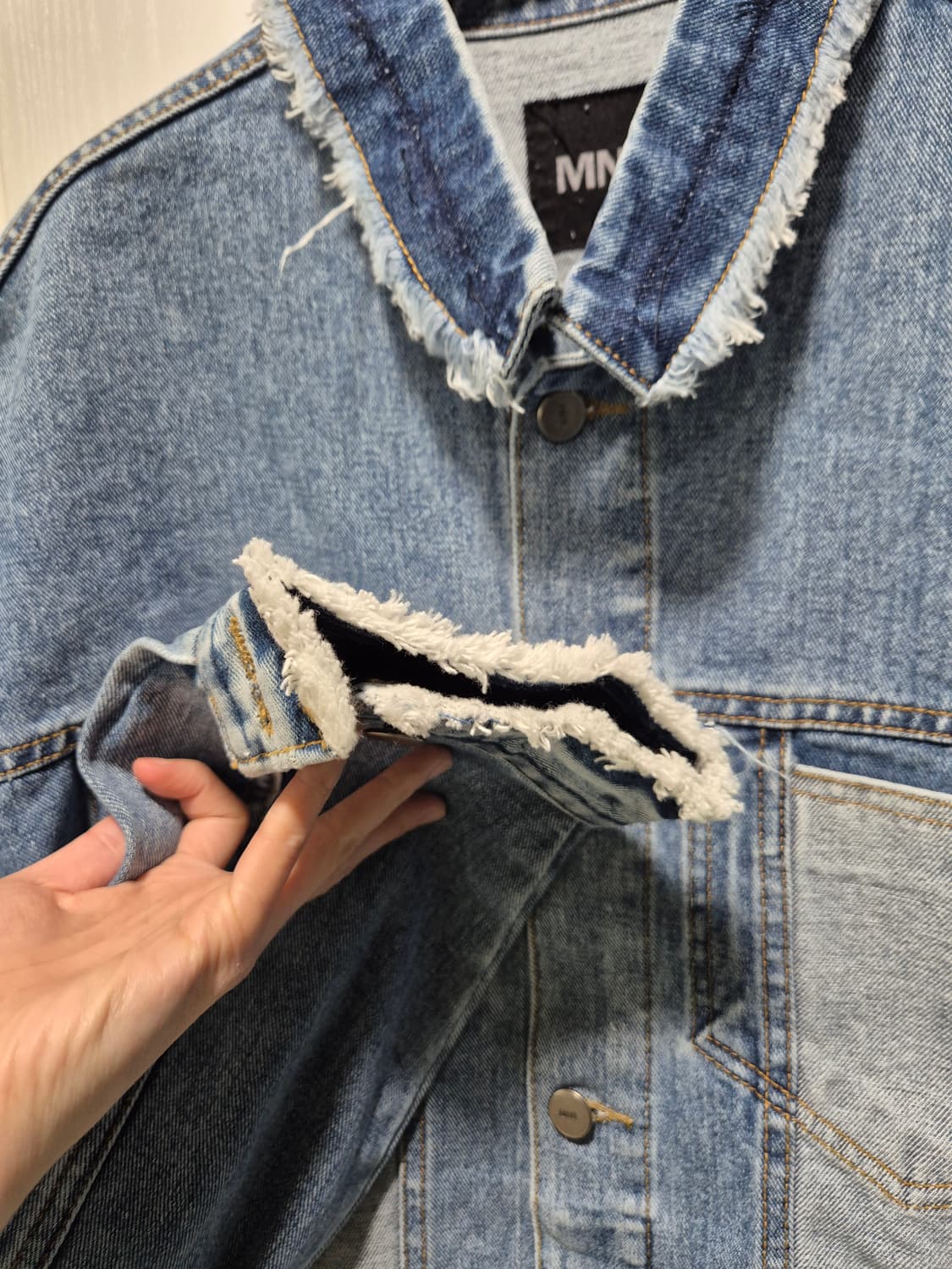 (세일)(새상품)MNL 데님 청자켓 상품이미지6