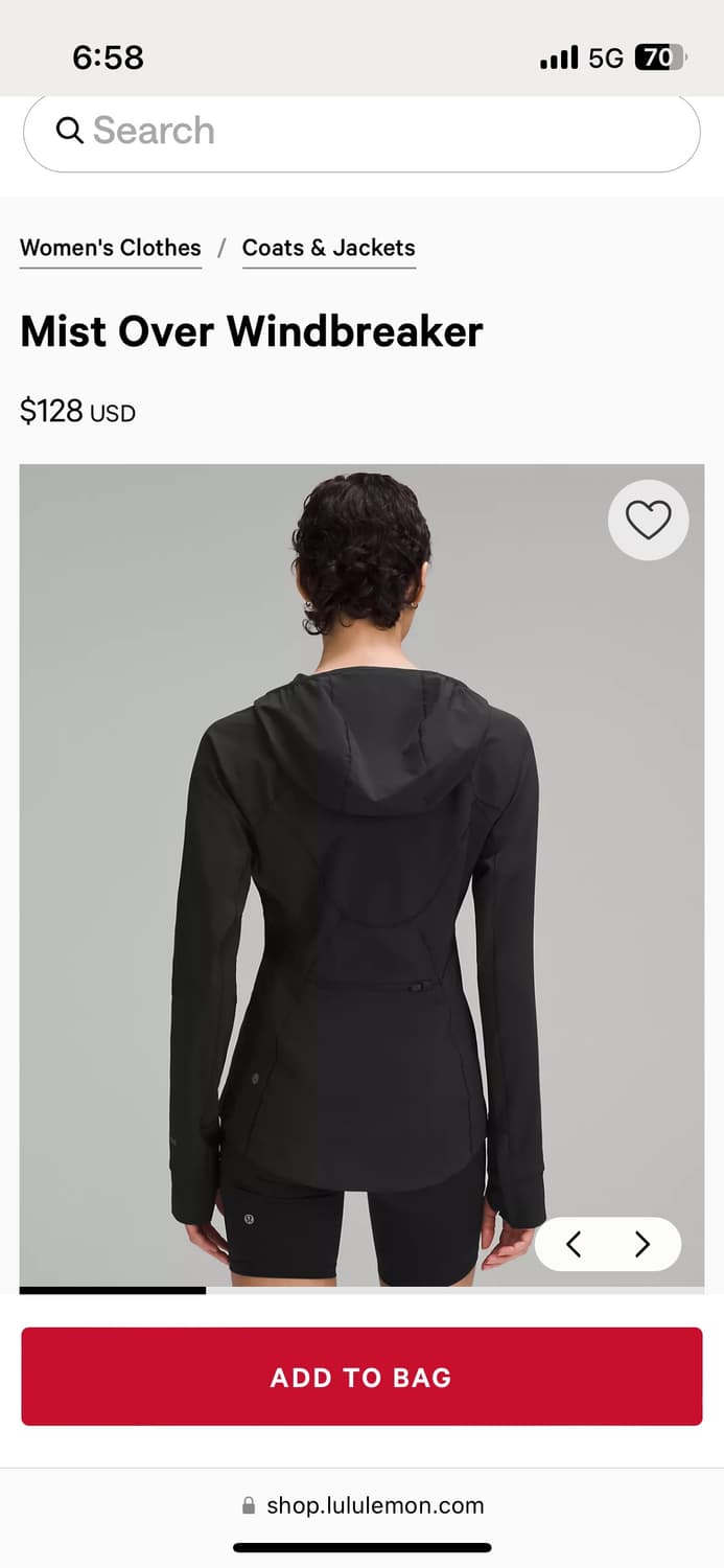 [Lululemon/룰루레몬] 미스트 오버 윈드 브레이커 *풀박 새상품 상품이미지3