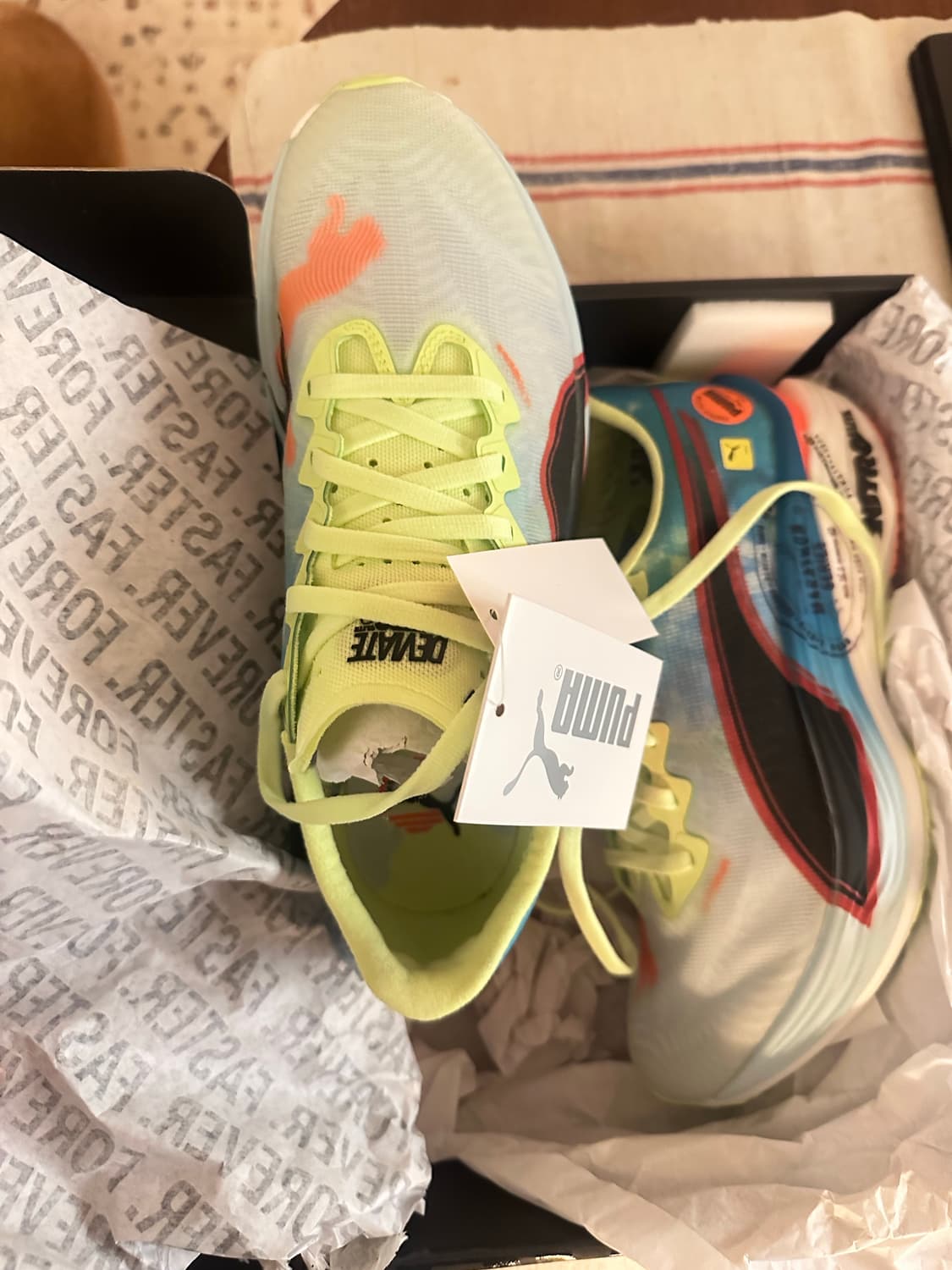 푸마 디비에이트 나이트로 엘리트3 블루피지애플 우먼 240 상품이미지3