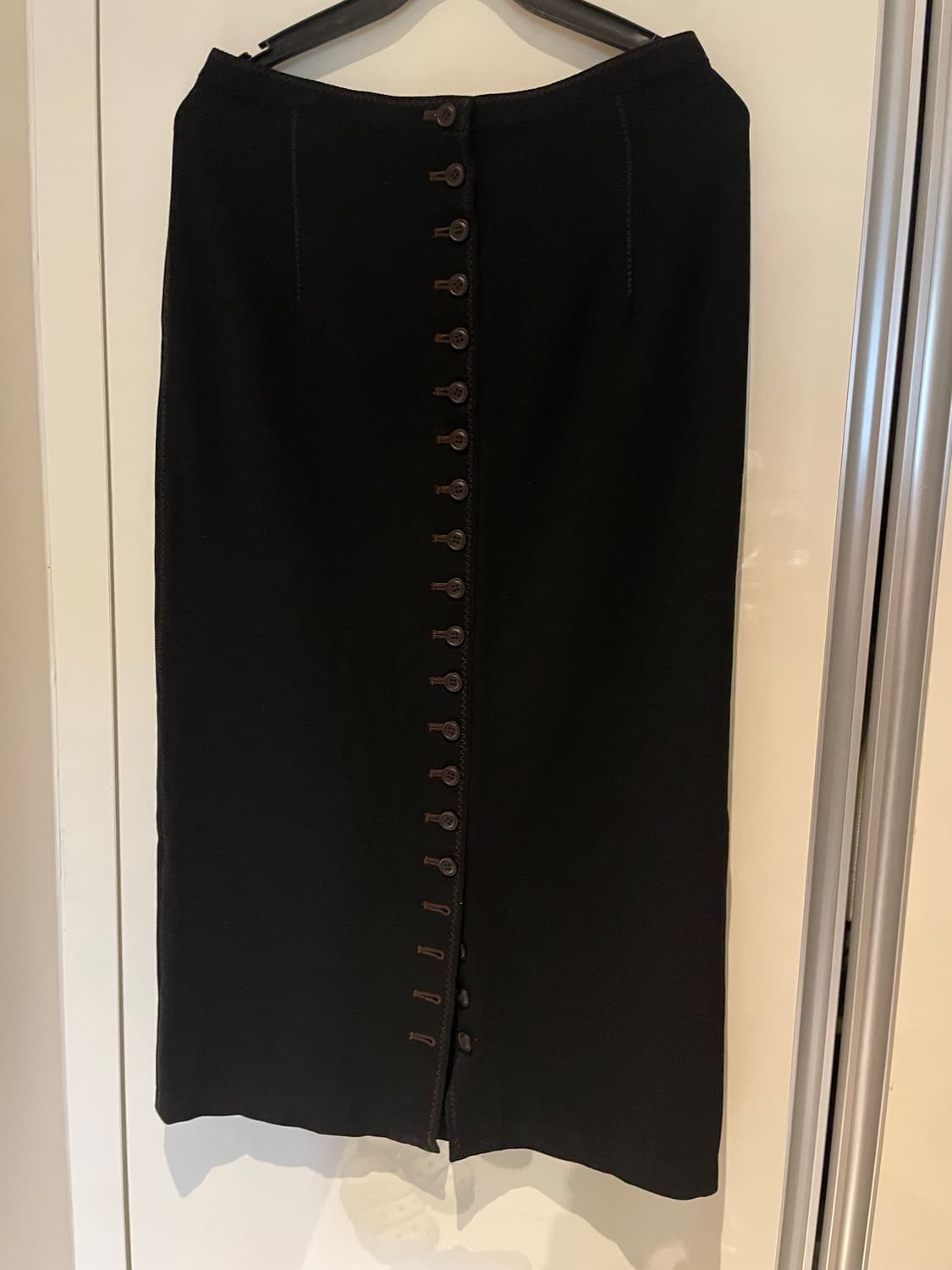 빈티지 버튼 맥시 스커트 상품이미지3