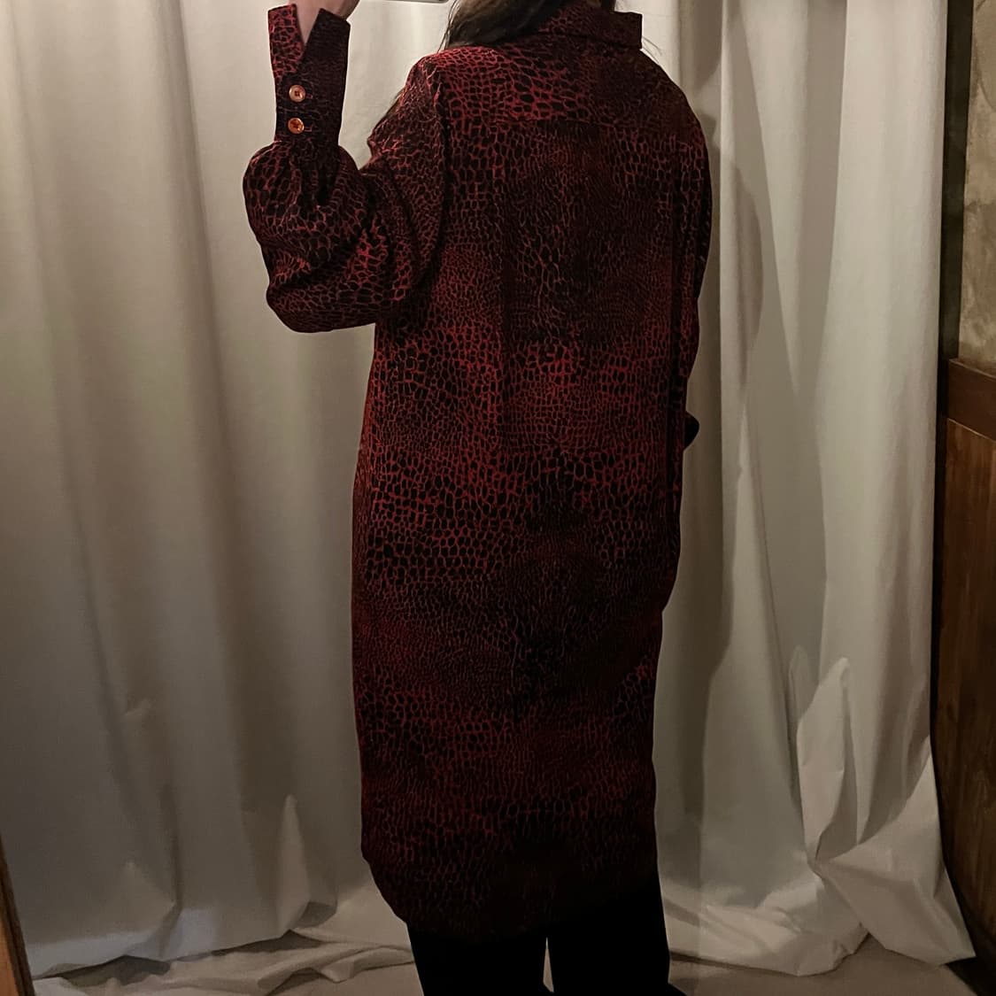 셀린느 레오파드 셔츠 원피스 상품이미지3