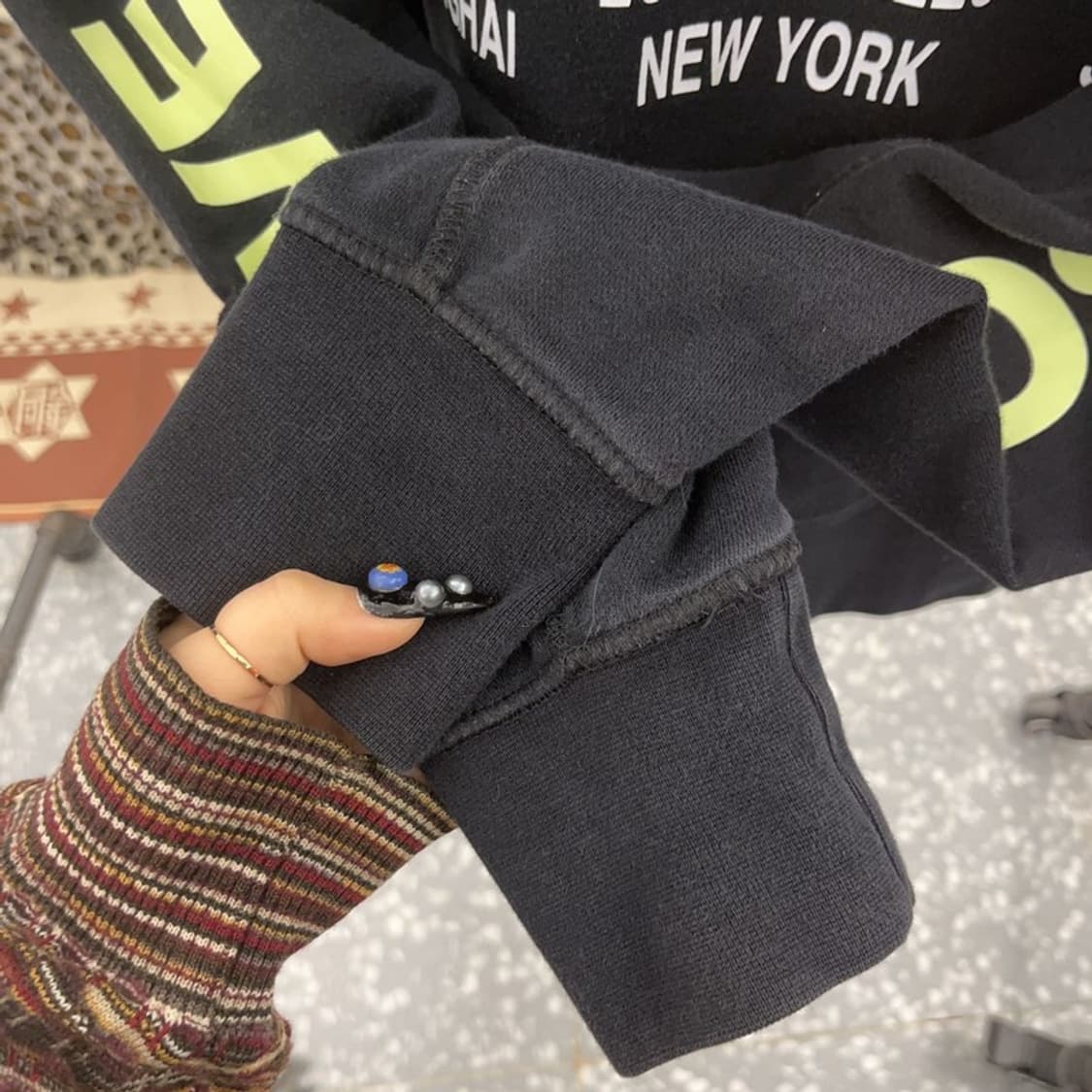 나이키 월드투어 스트릿 힙합 멀티스우시 후드티 L C08781 상품이미지8