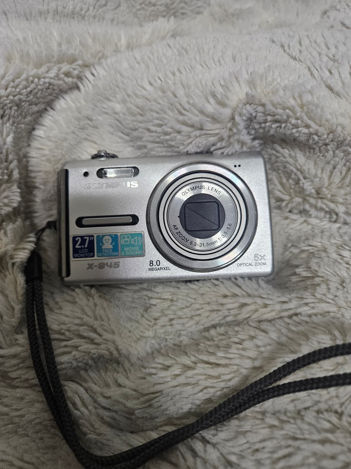 올림푸스 X-845 실버 디지털카메라 레트로 디카 상품이미지1