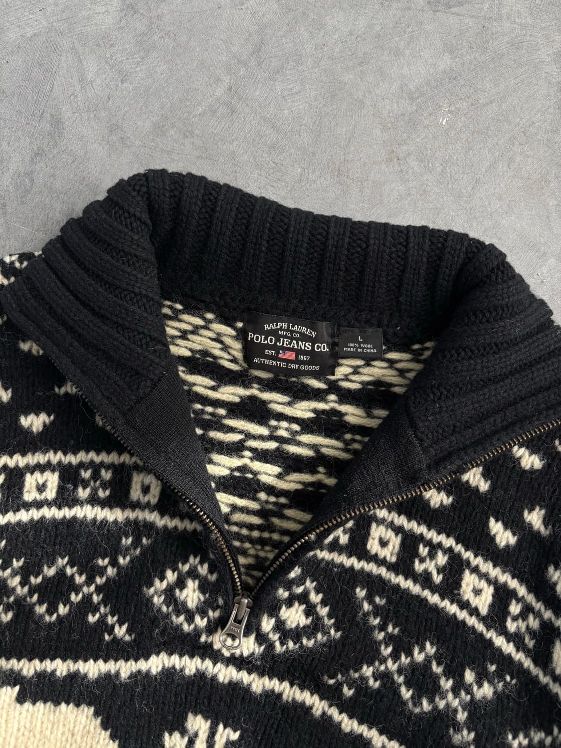 폴로 진스 헤비 울 노르딕 하프 집업 상품이미지7