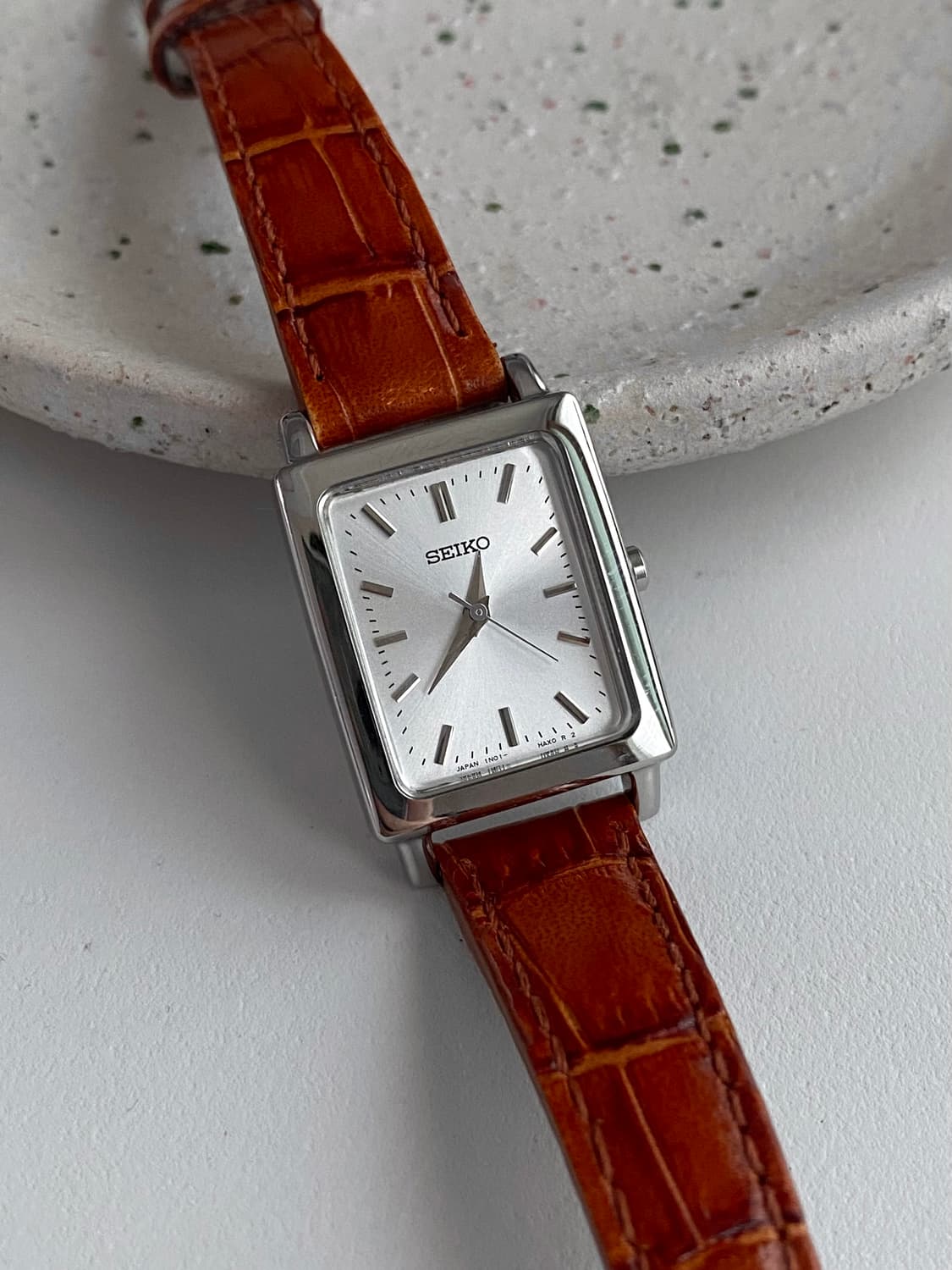 Seiko 세이코 스퀘어 실버 쿼츠 상품이미지1