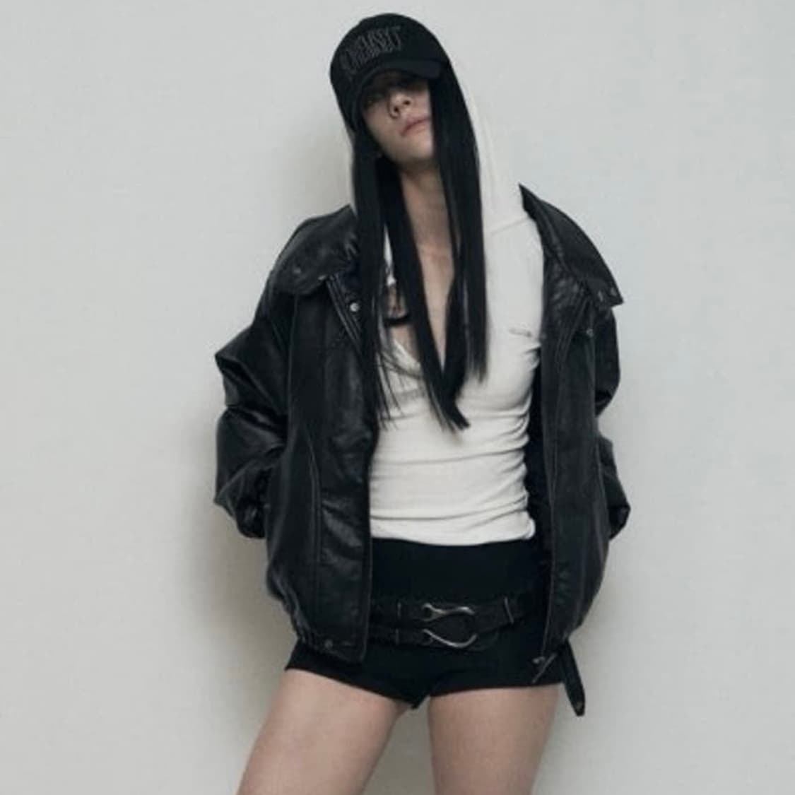 보헤미안서울 하이넥 모토 자켓 오버핏 상품이미지1