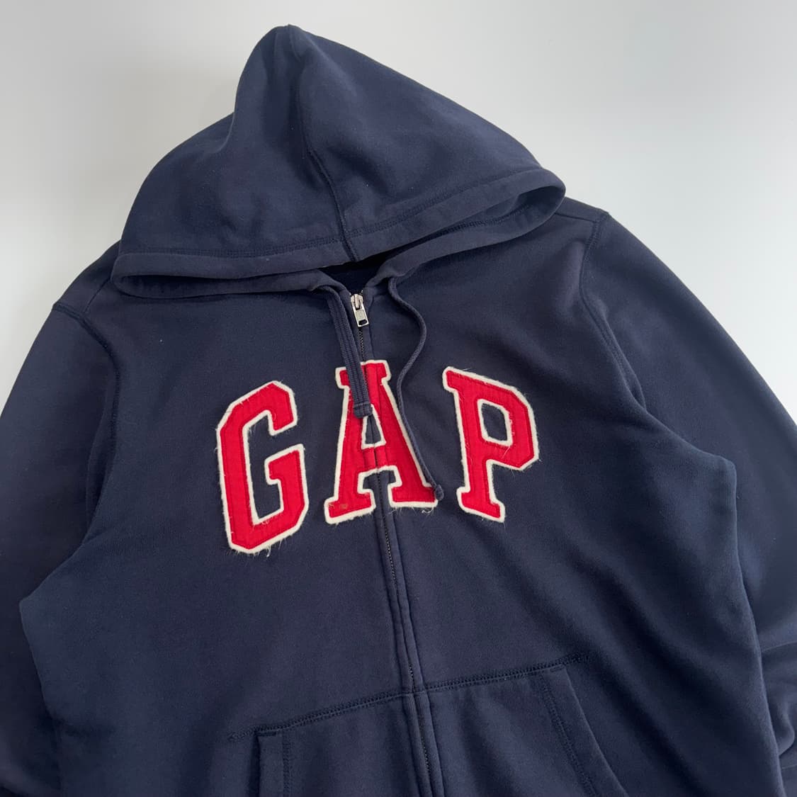 Gap 갭 레드 로고 네이비 후드집업 상품이미지4