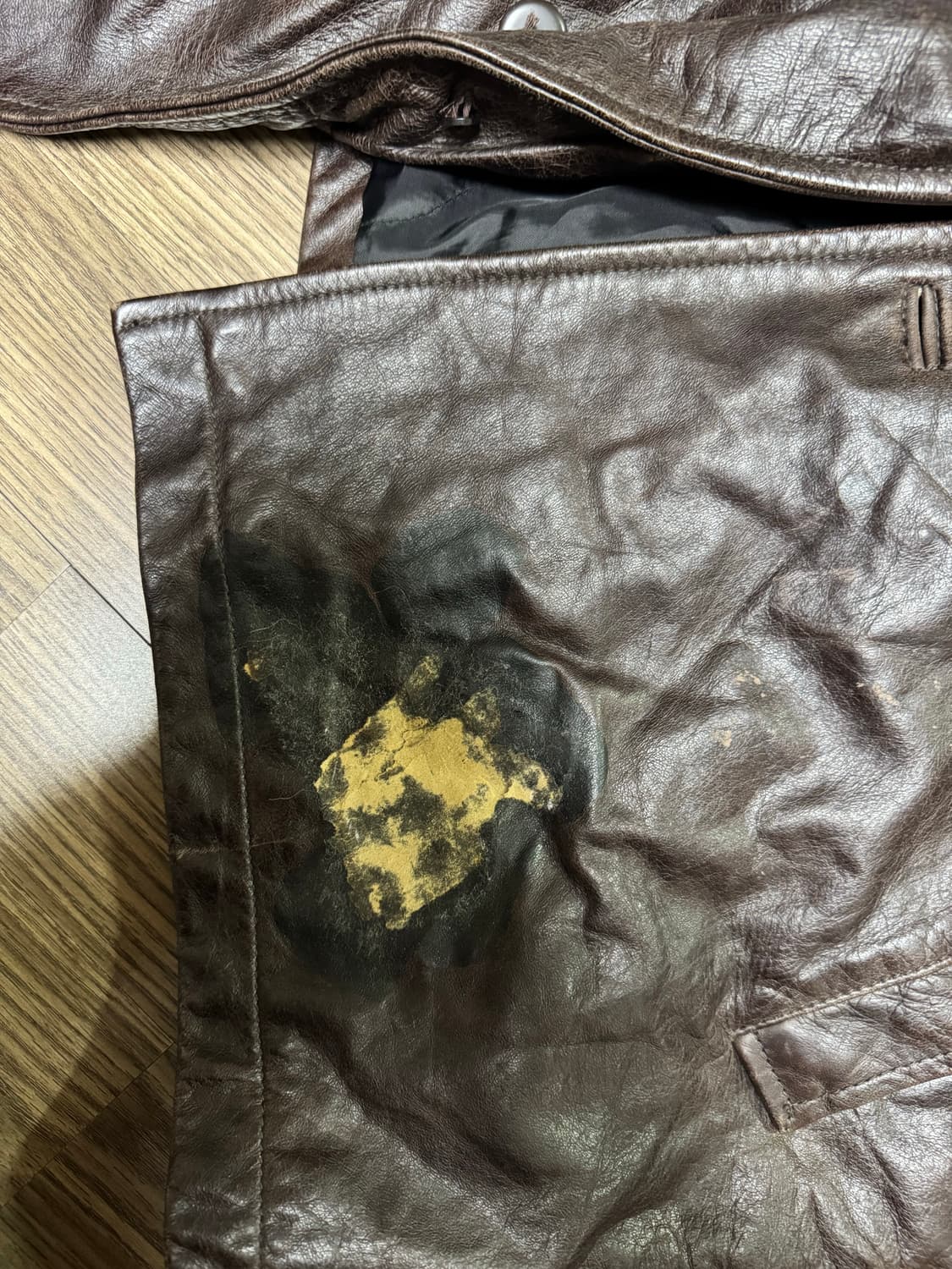 올드 갭 레더 카코트 90s L 다크 브라운 뤡코즈 팔리할리우드 상품이미지6