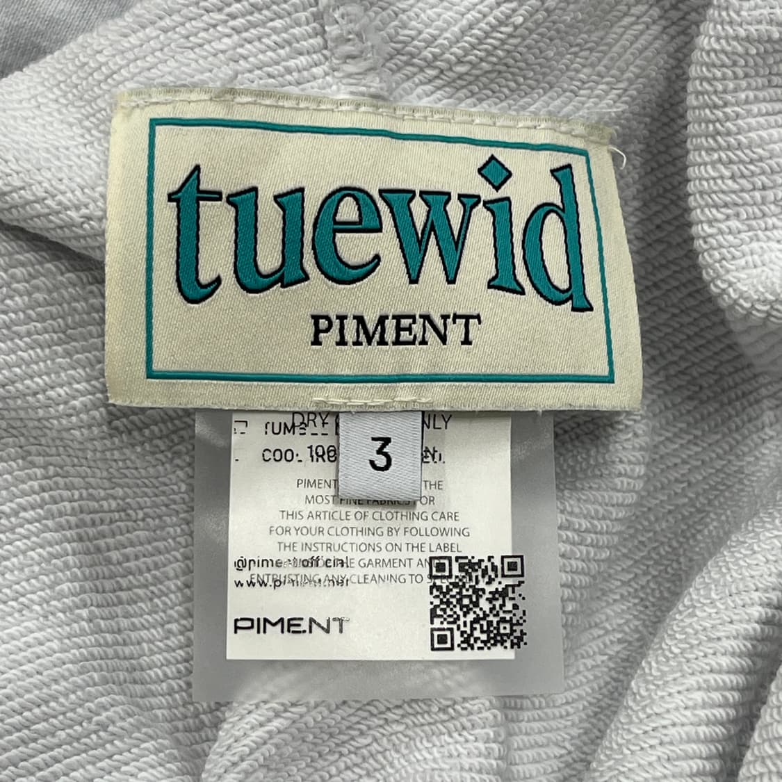 TUEWID 트위드 클래식 조거 스웻팬츠 멜란지 그레이 3 상품이미지6
