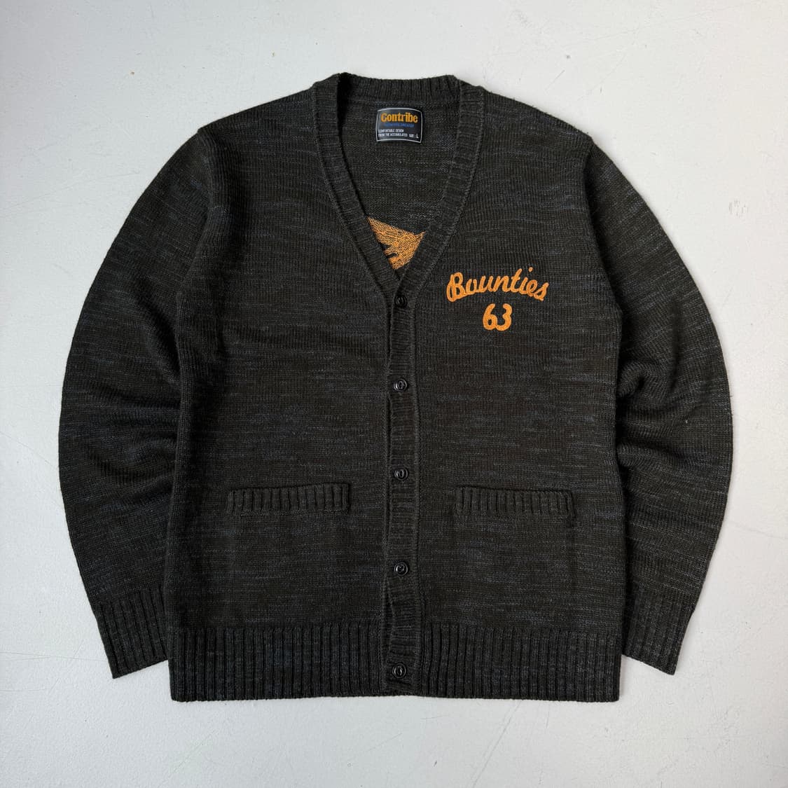 JPN 제팬 본 뼈 스컬 니트 가디건 상품이미지2