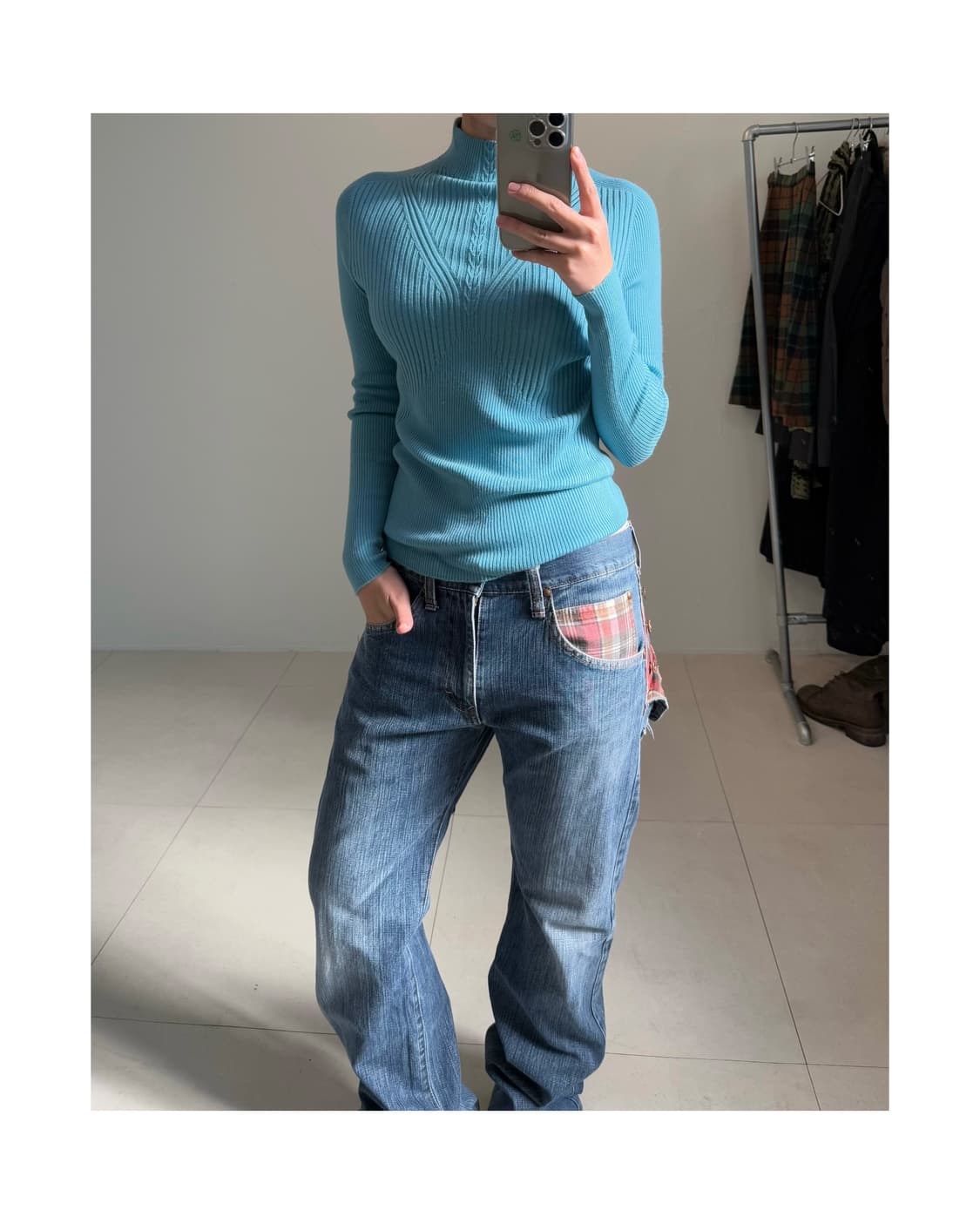 빈티지 울 폴라티 상품이미지4