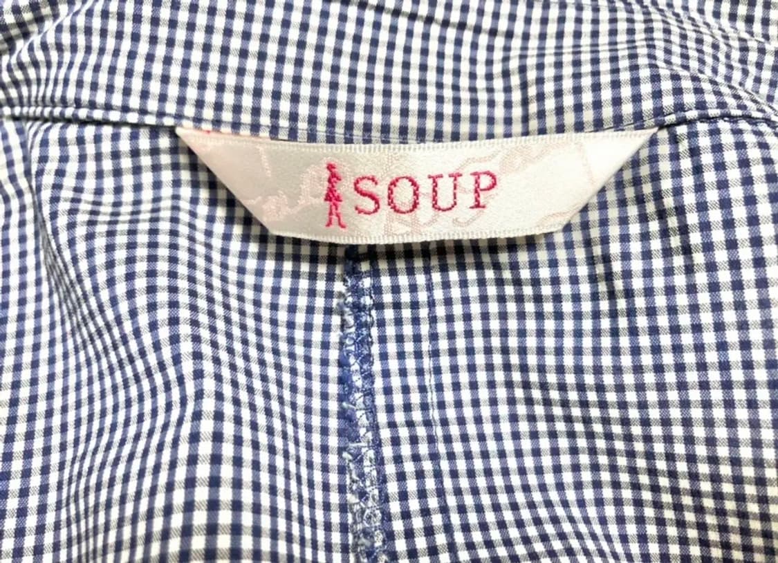 SOUP 러플장식 잔체크 블라우스 55/새거수준 상품이미지6