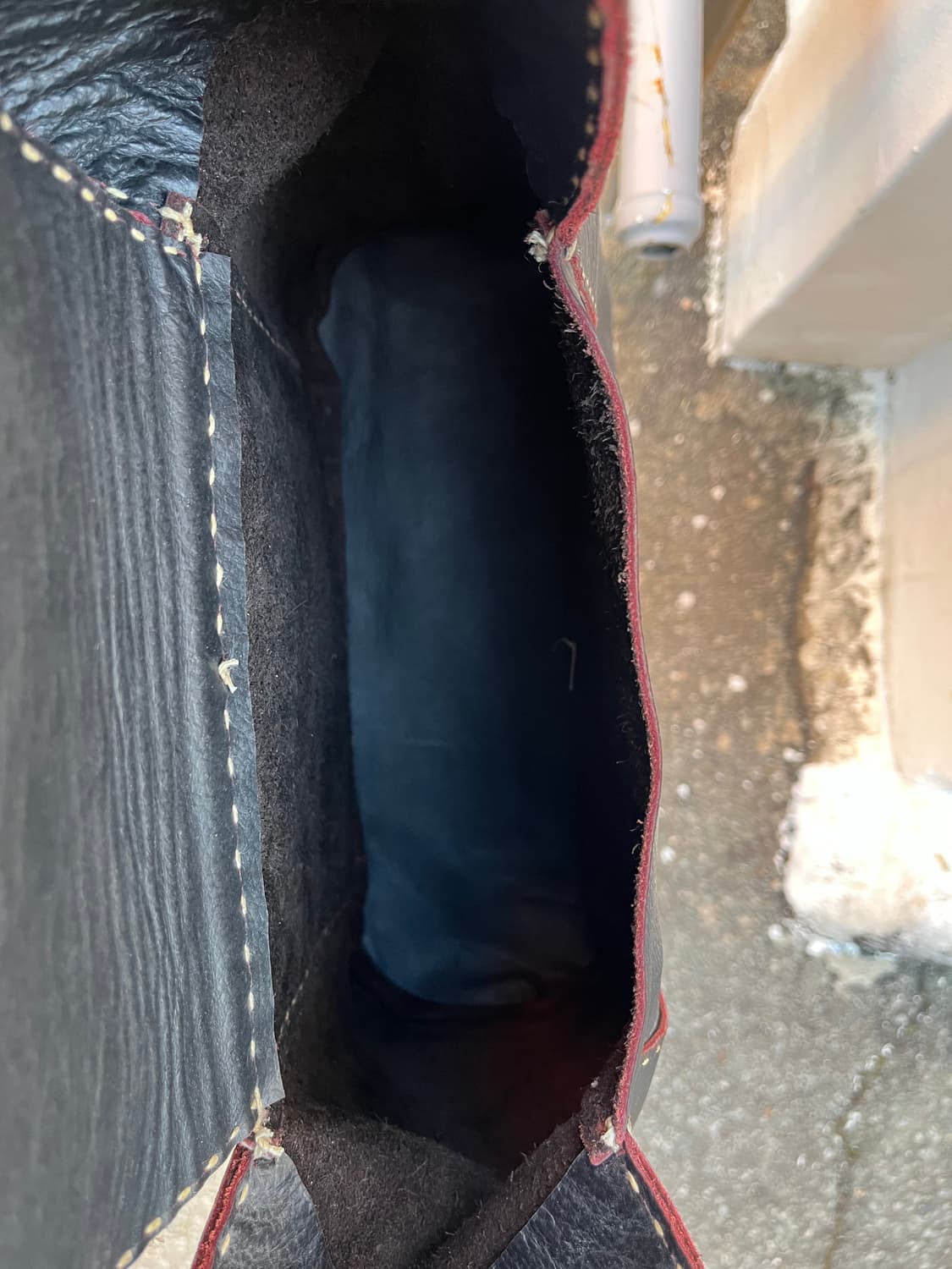 Vintage 리얼레더 빅 숄더백  상품이미지5