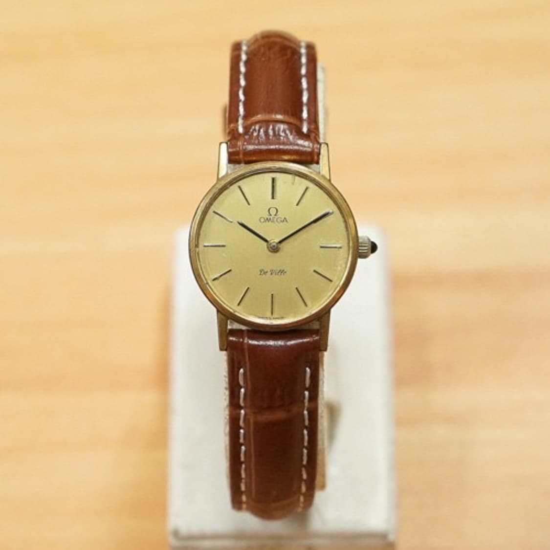 60s 오메가 드빌 여성용 금장 수동 시계 상품이미지1