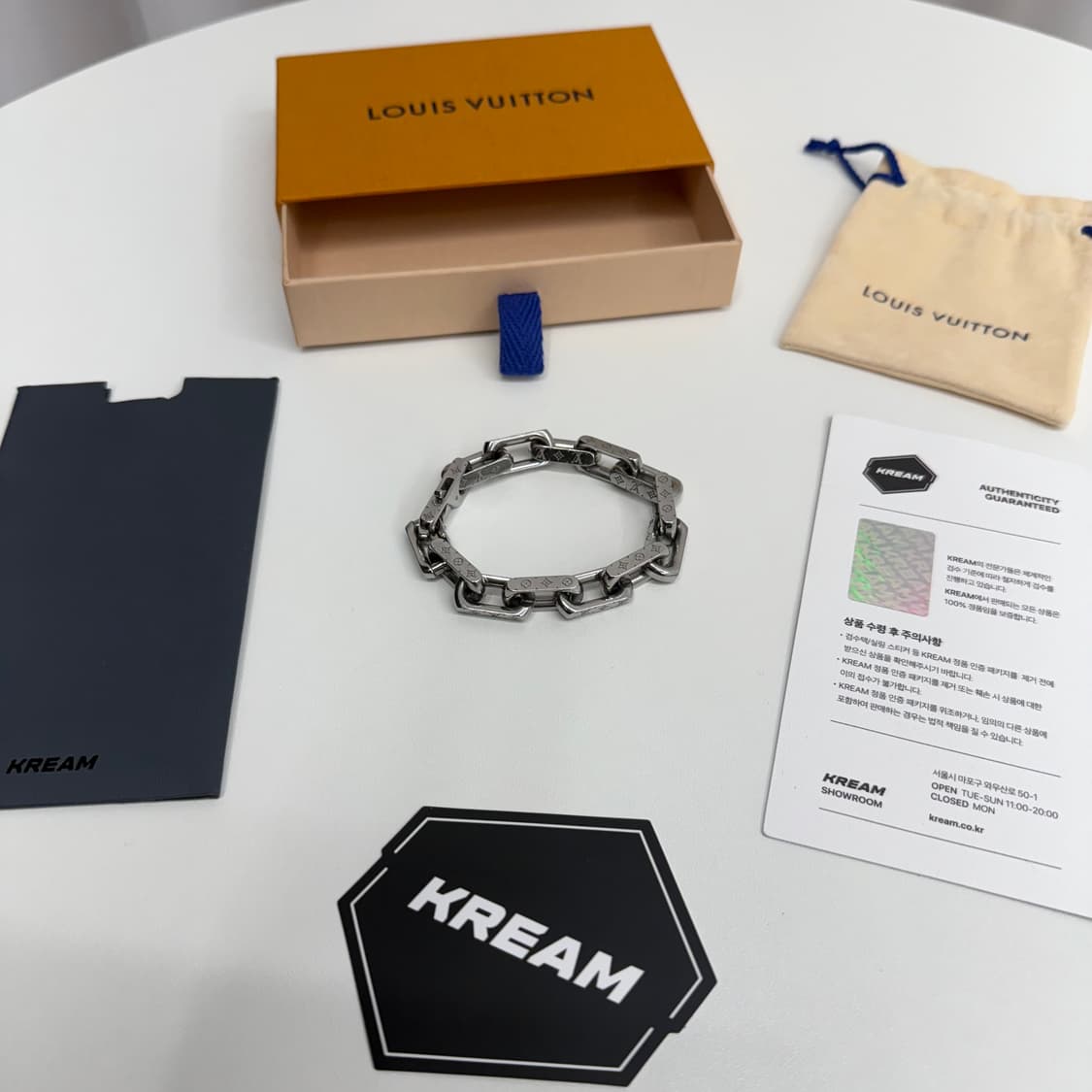 [크림 풀구성/ M] 루이비통 버질아블로 체인 팔찌 상품이미지2