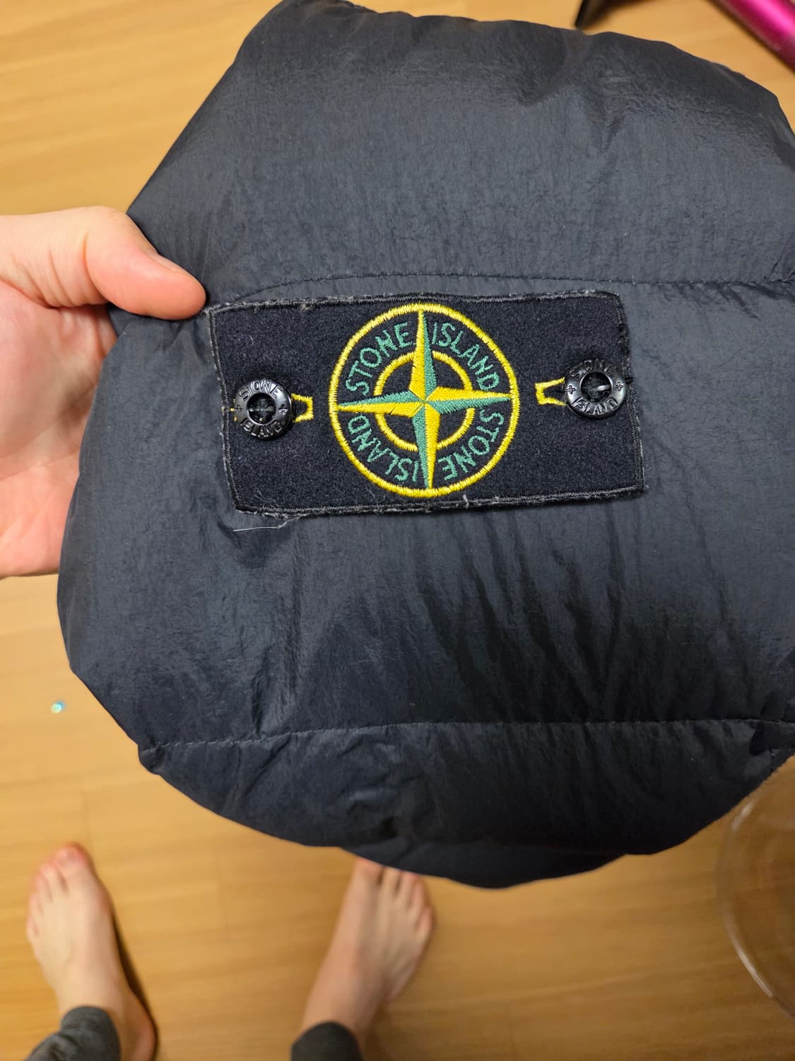 스톤아일랜드 크링클랩스 23fw 논후드 블랙 상품이미지2