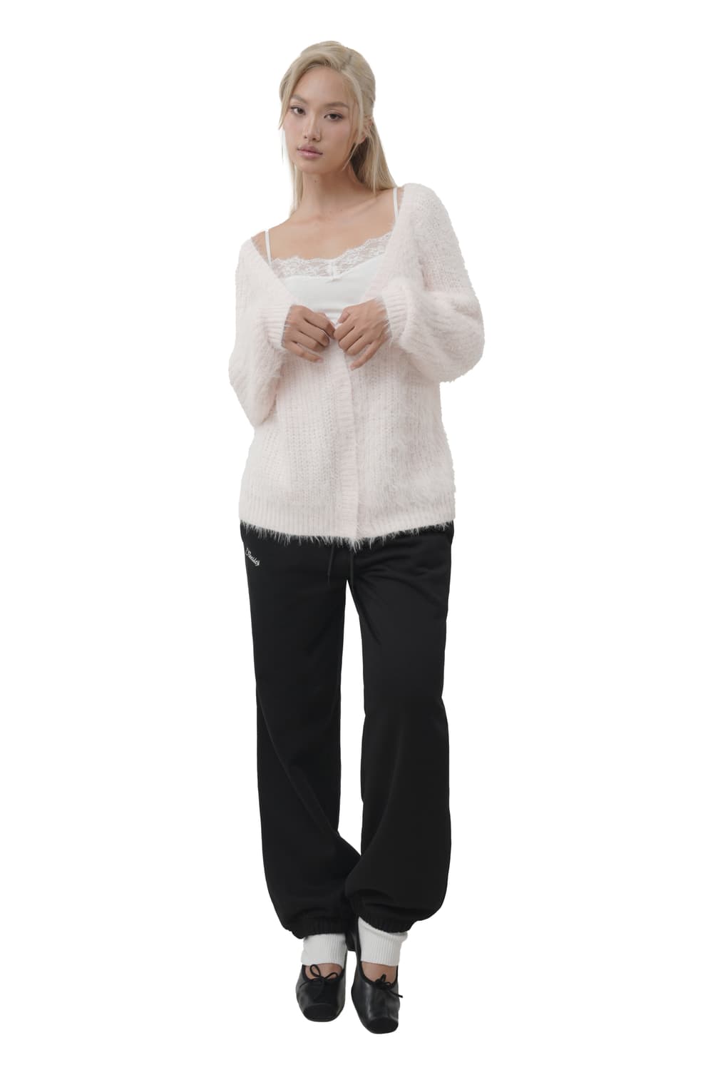 클리시어 슈가플럼 가디건 핑크 상품이미지3