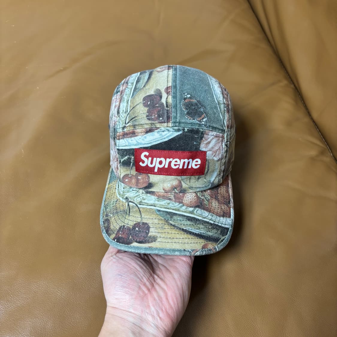 슈프림 캠프캡 모자 박스로고 스트로베리 체리 상품이미지2