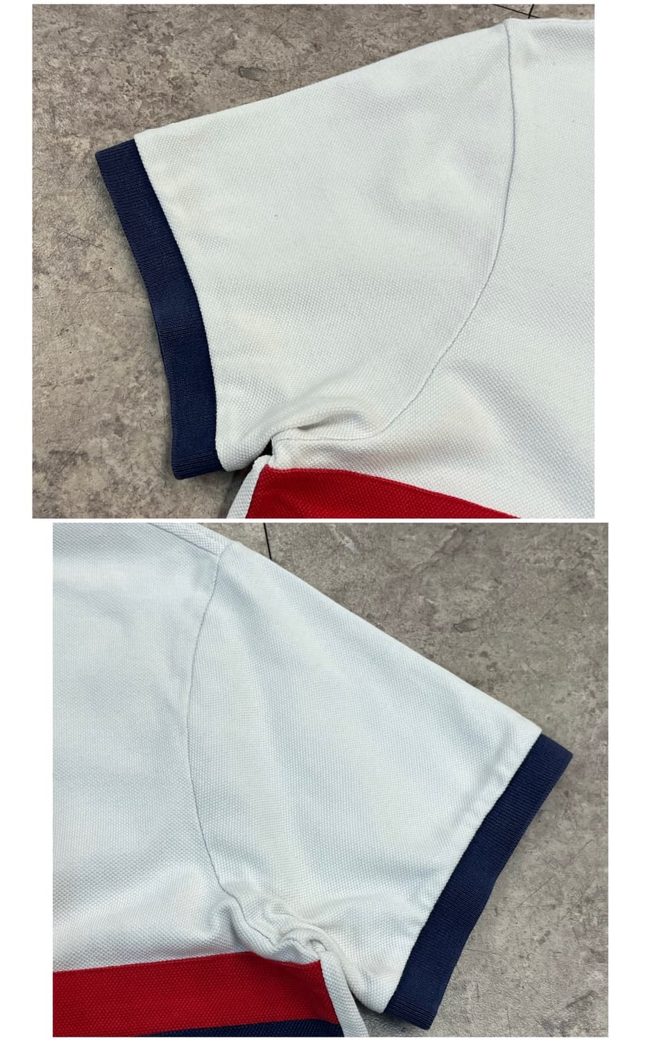 폴로 랄프로렌 배색 반팔 카라티 화이트 M #csz3898 상품이미지6