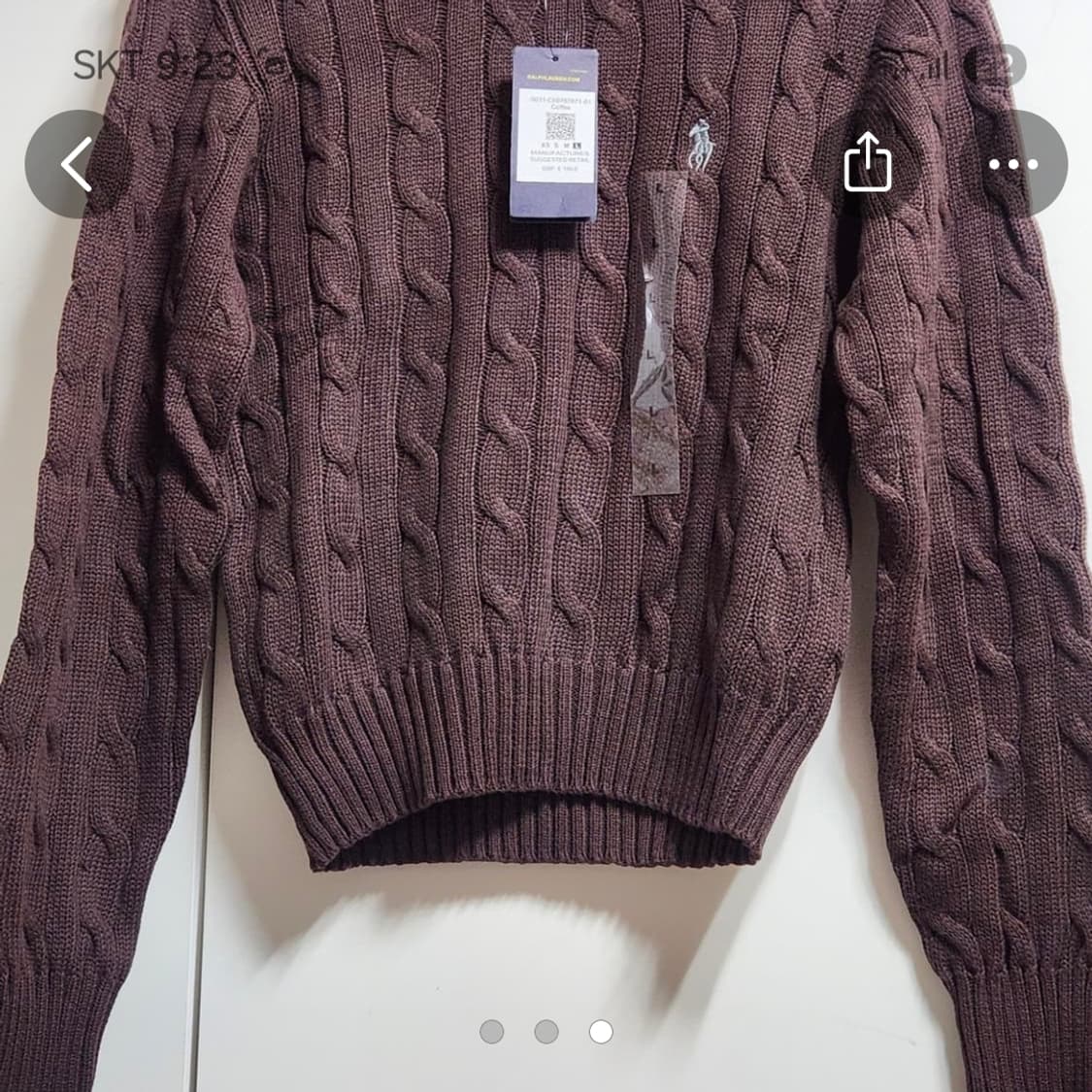 폴로 랄프 로렌 브라운 니트 상품이미지3