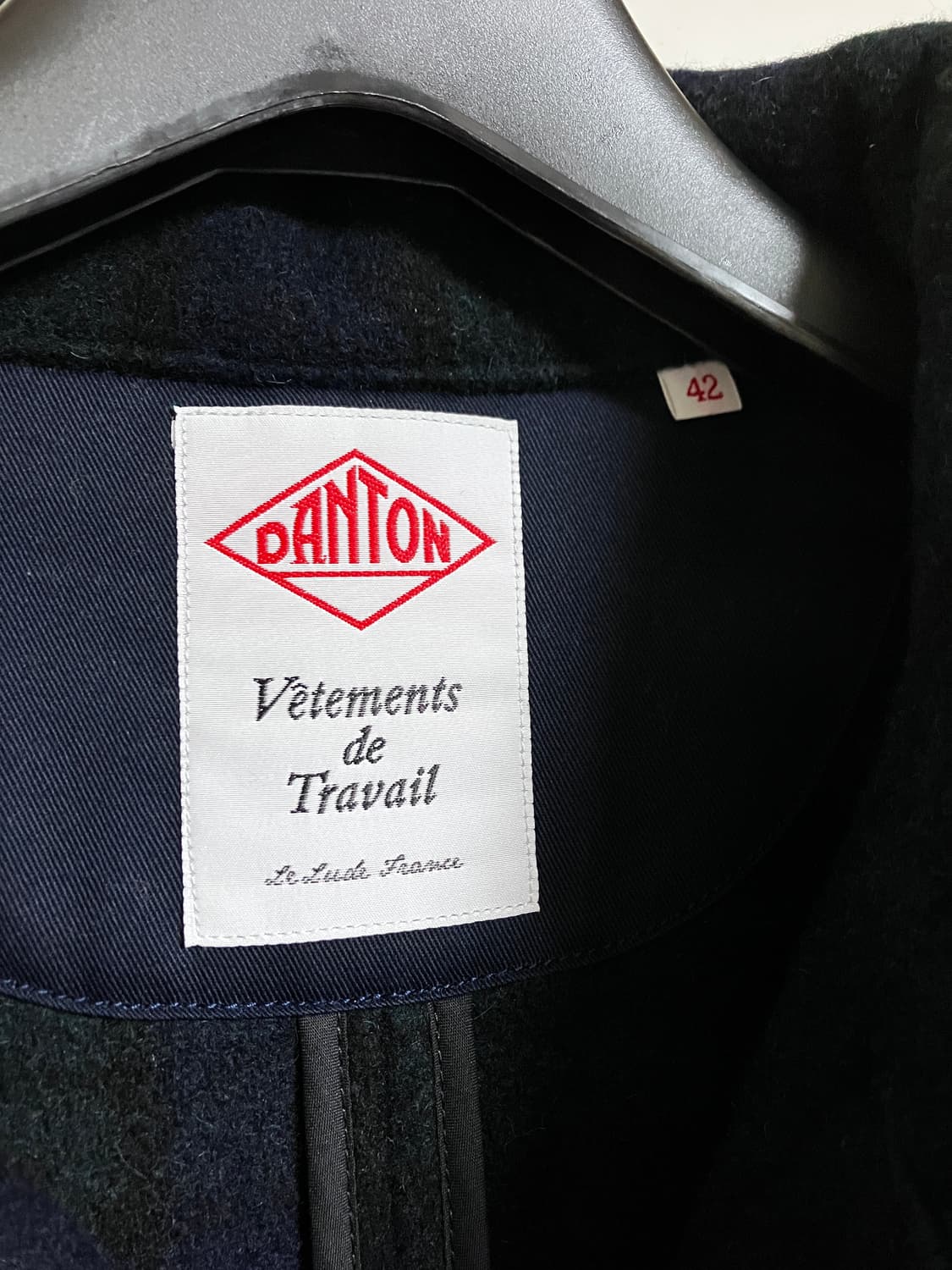 [42] 단톤 라운드 칼라 자켓 블랙와치 상품이미지3