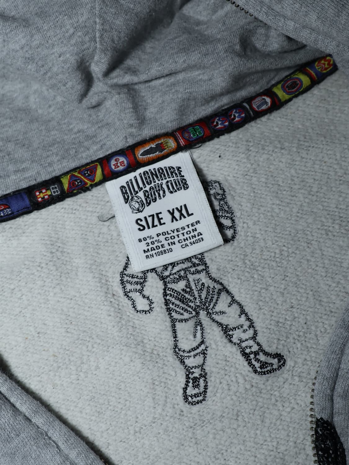 빌리어네어보이즈클럽 BBC 후드집업 그레이  상품이미지5