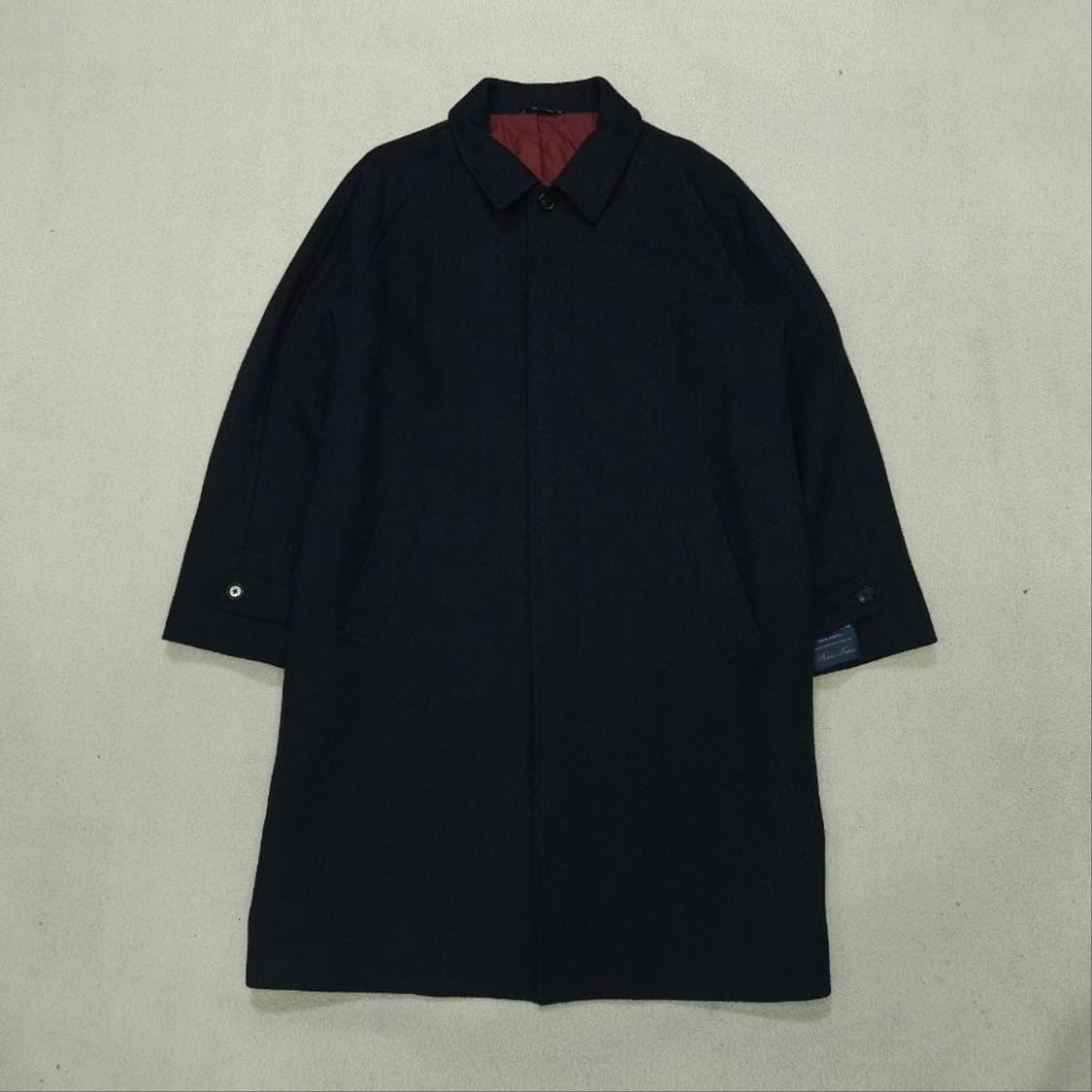 브룩스 브라더스 안젤리코 울 헤링본 발마칸 코트 XXL 상품이미지3