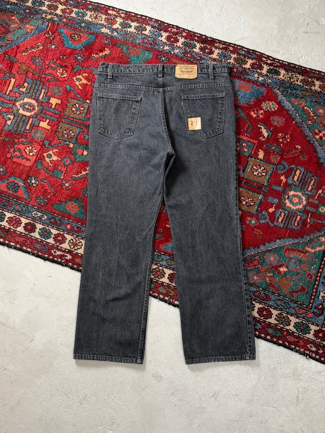 90's USA Made 빈티지 리바이스 517 블랙 부츠컷 상품이미지3