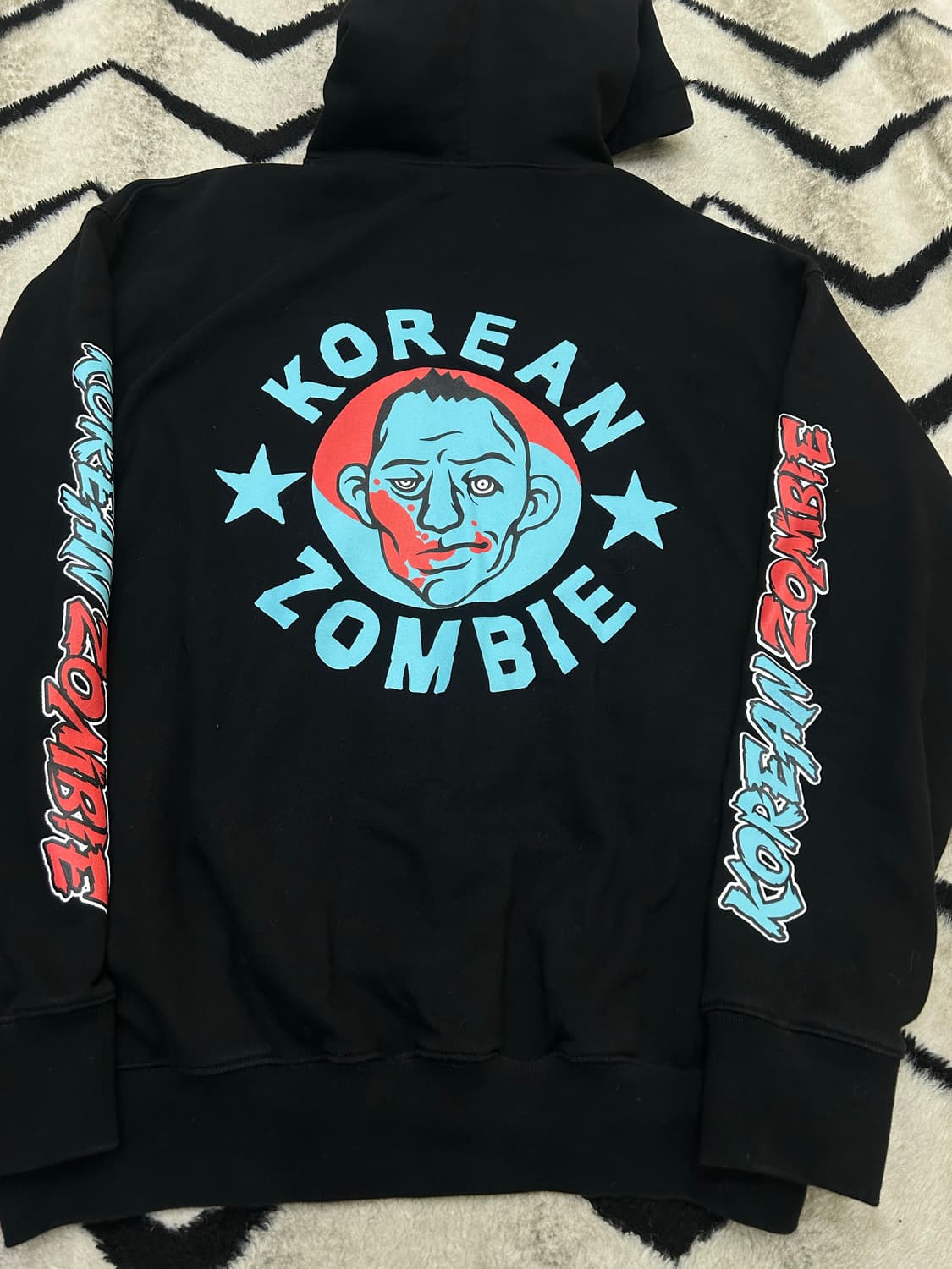 [L]A60ve 코리아좀비 헤비웨이트 후드/블랙 상품이미지2