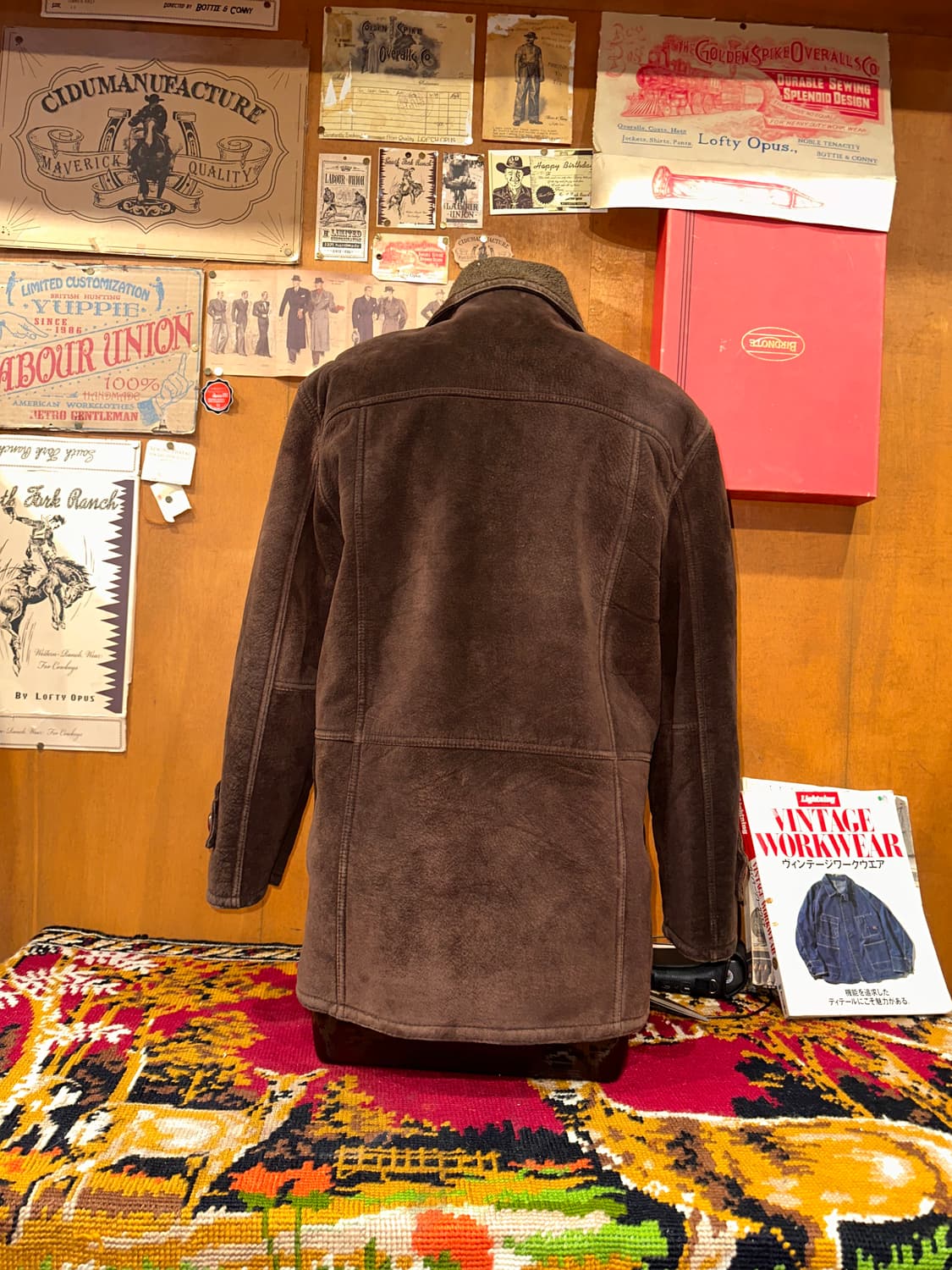 ( L ) 세무자켓 레더자켓 아메카지 워크웨어 빈티지가죽 가죽카코트 상품이미지4