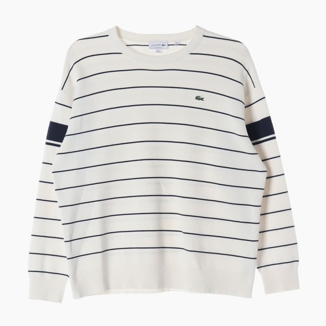 라코스테 릴렉스핏 스트라이프 크루넥 니트 XXL 상품이미지1