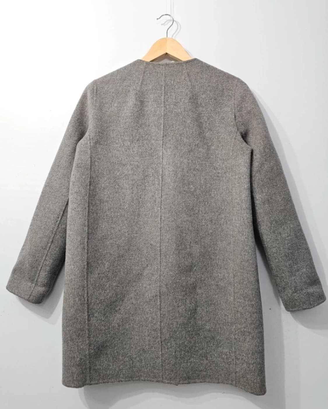 한섬 띠어리 Theory 회색 울 캐시미어 오버핏 코트 ~66 상품이미지6