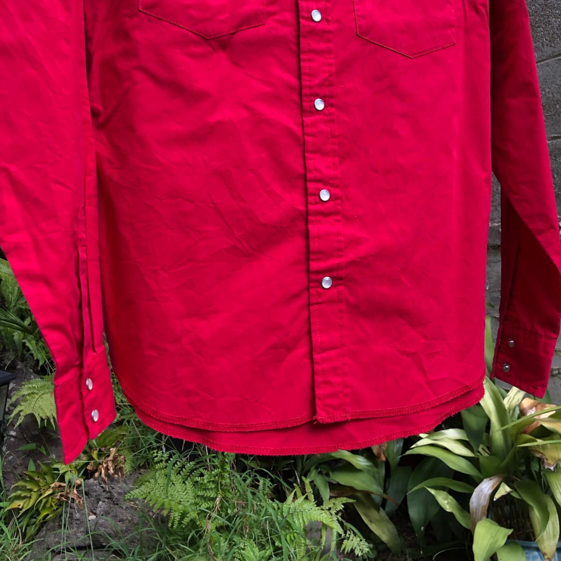 90s WRANGLER 랭글러 웨스턴 체크 셔츠  상품이미지4