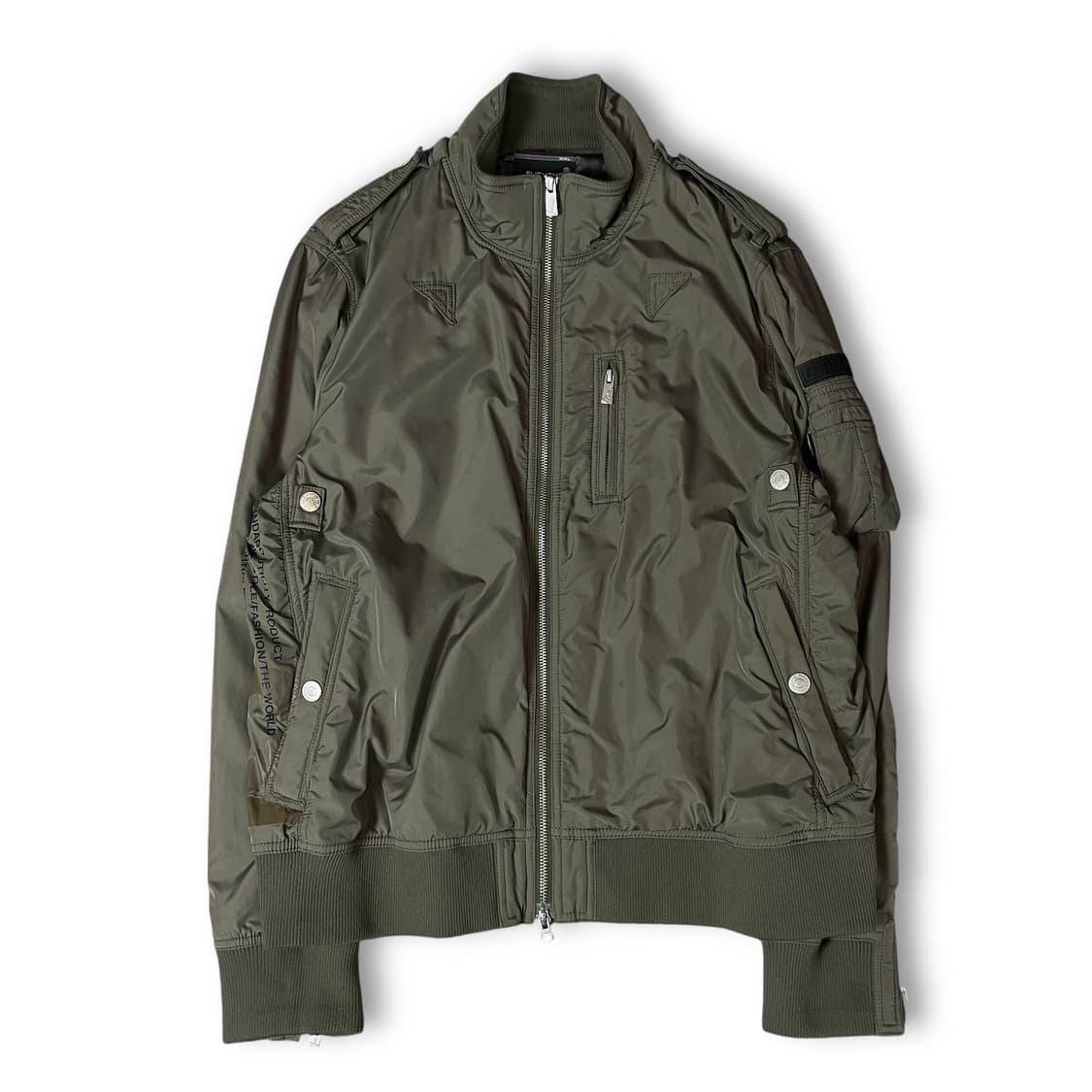 후부 카키 디테일 포켓 바람막이 자켓 XXL 상품이미지1