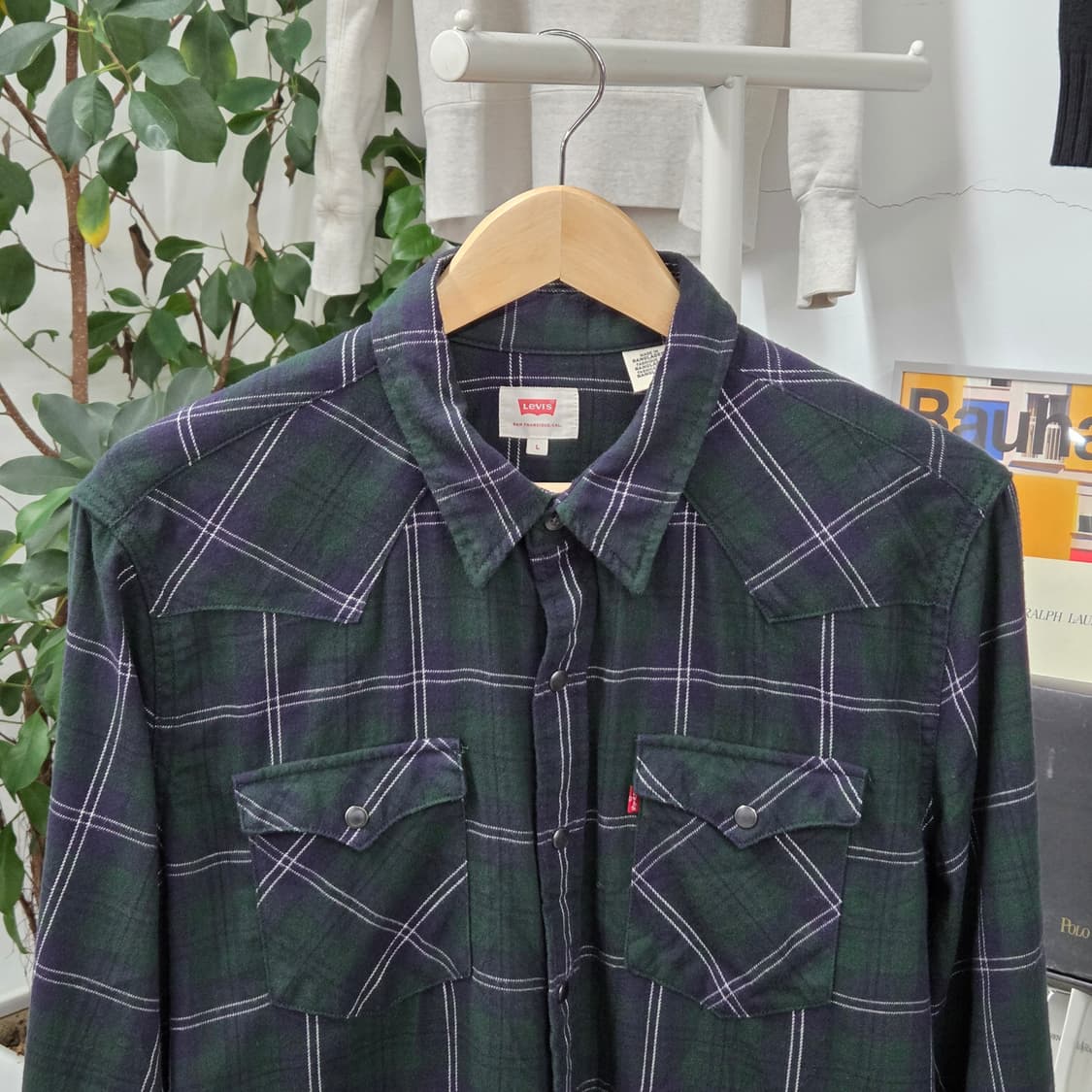 리바이스 멀티포켓 체크셔츠 L  상품이미지2