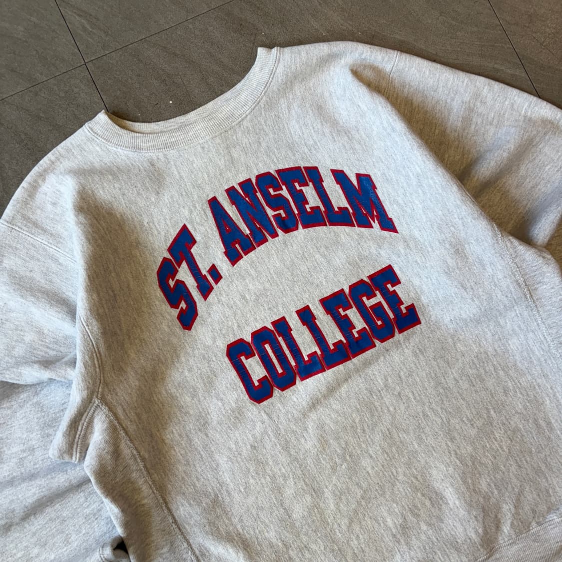 90s 90년대 미국 생산 챔피온 리버스위브 멜런지 스웻셔츠 상품이미지2