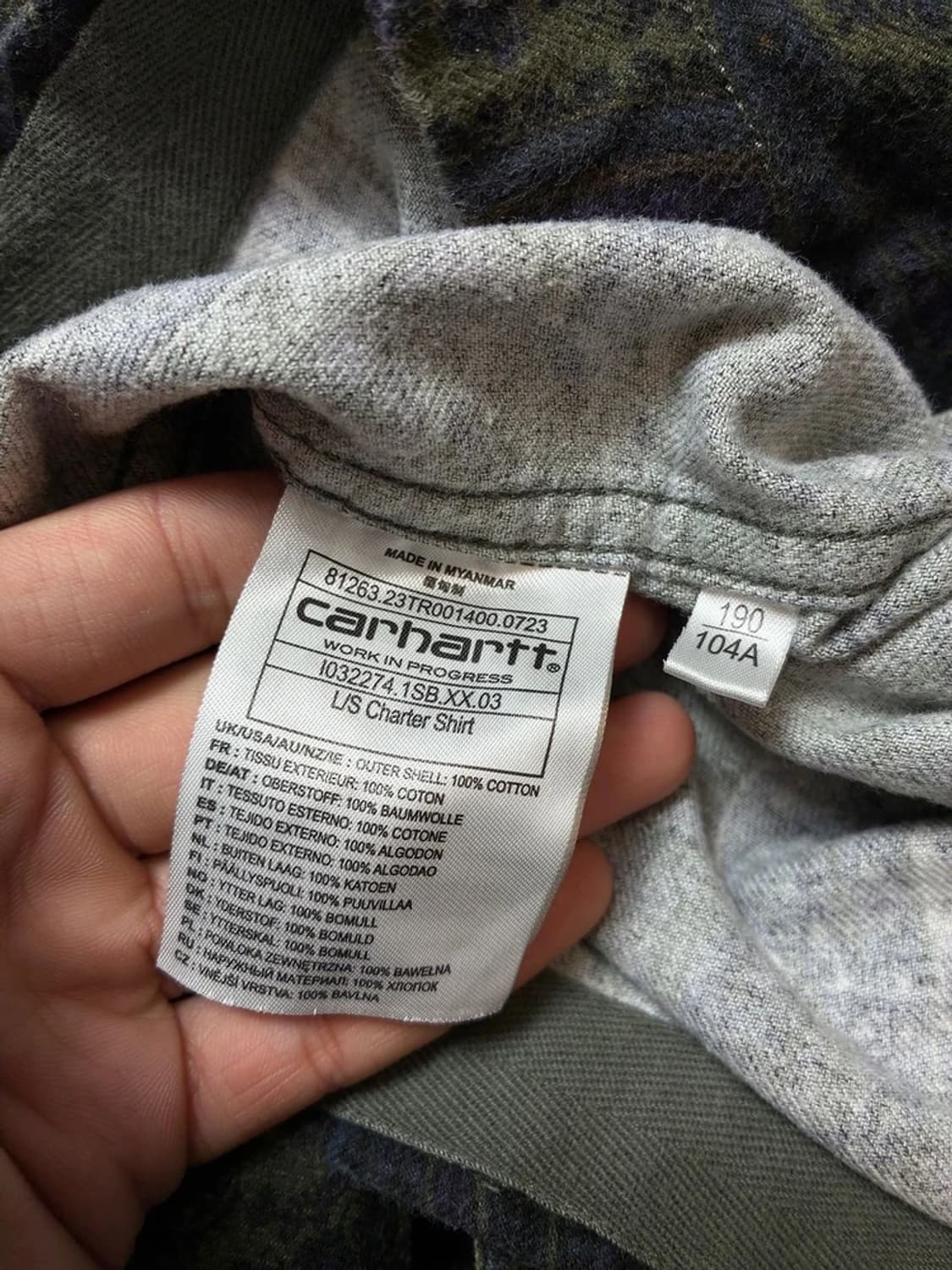 칼하트 플랜트 페이즐리 프린트 셔츠 PN9129 상품이미지7