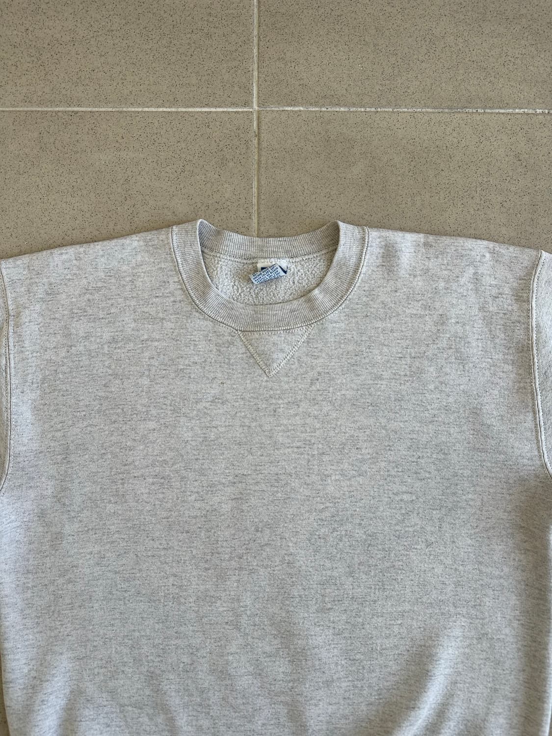 90s 빈티지 러셀 스웻셔츠 오트밀 L USA 상품이미지4