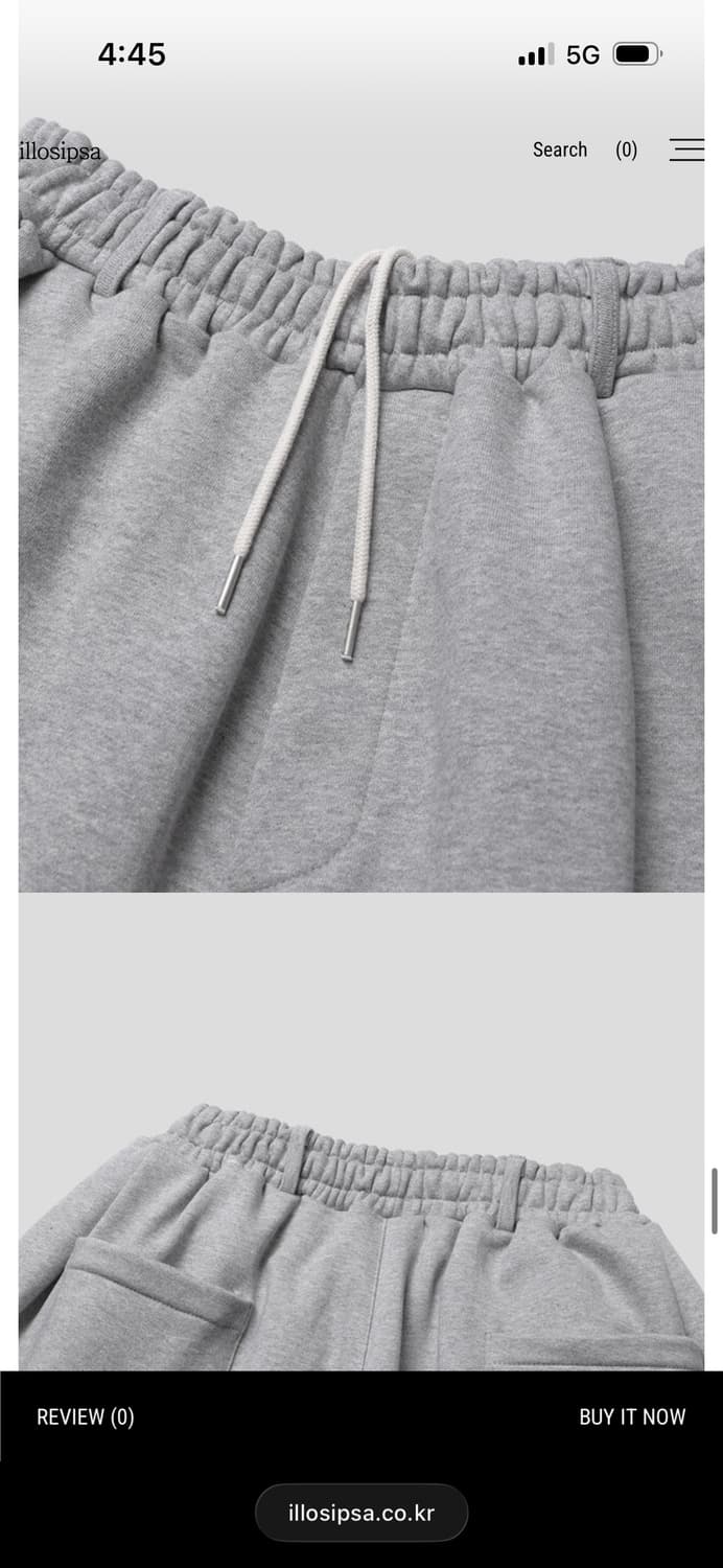 디토 벌룬 스웻 팬츠 멜란지그레이 상품이미지2