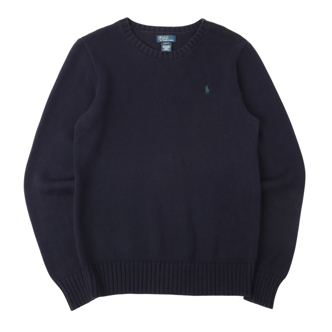 폴로 랄프로렌 네이비 코튼 니트 스웨터 상품이미지1