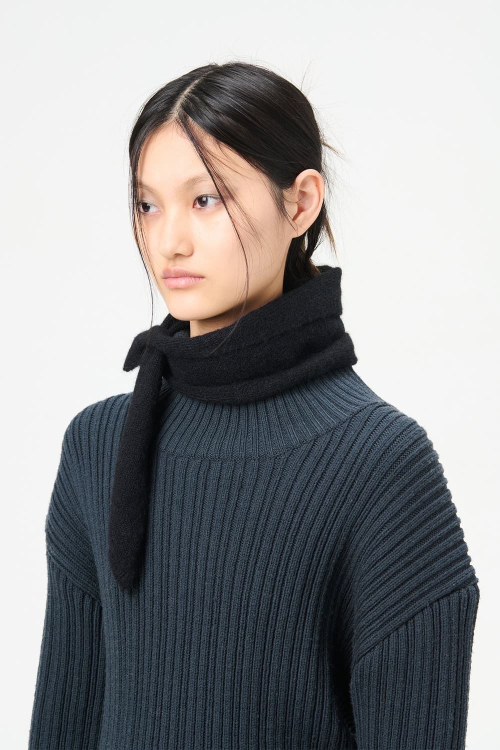 아워레가시 25fw MINIATURE 머플러/블랙 상품이미지1