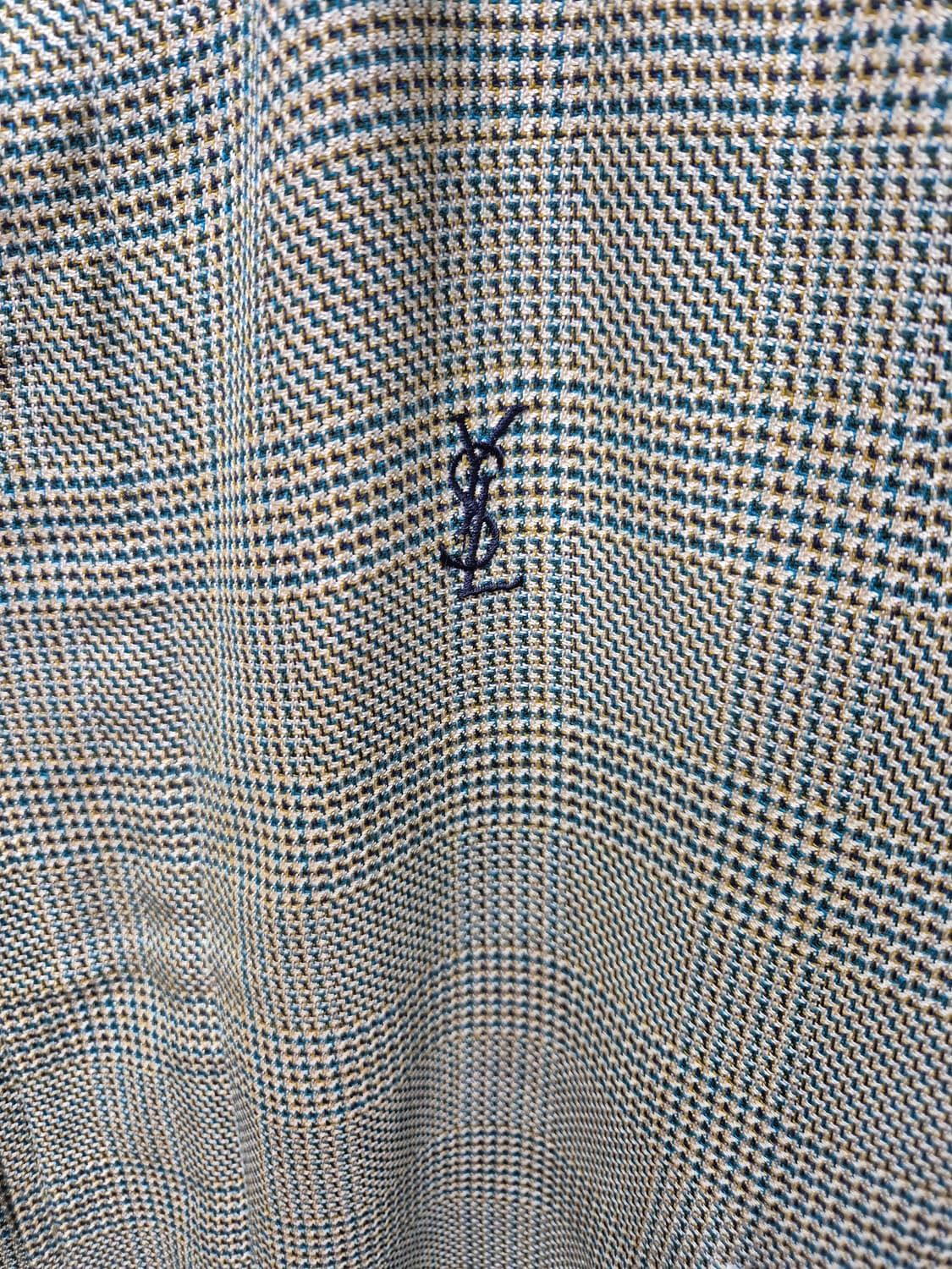 입생로랑 체크 블루종 상품이미지2