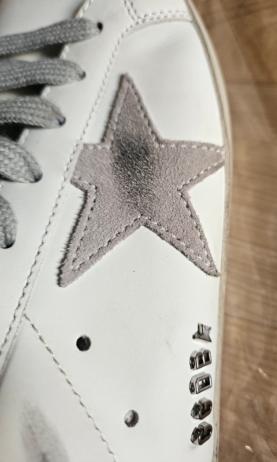 3회 착용) 골든구스 화이트 실버탭 스니커즈 상품이미지5