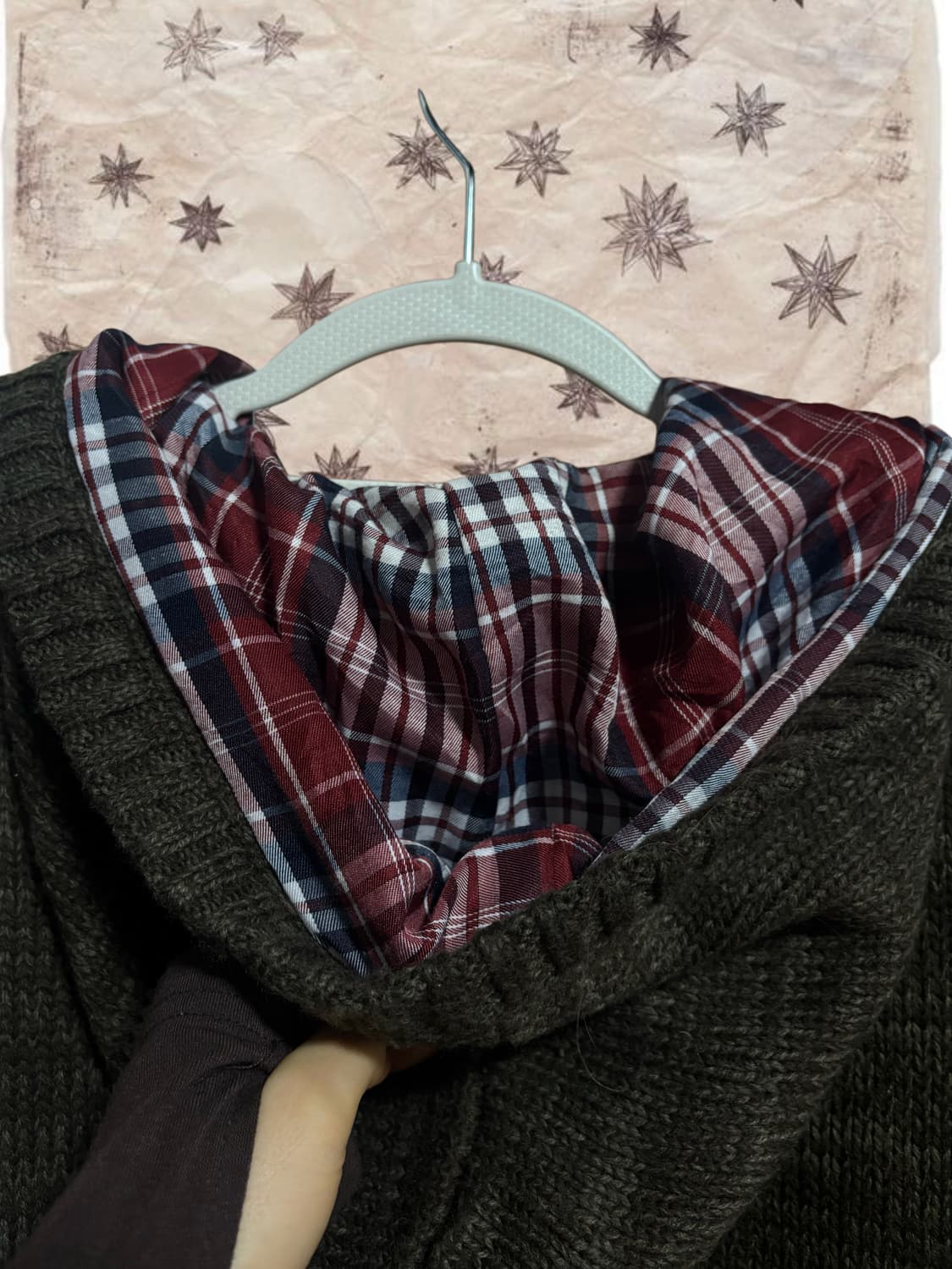 빈티지 니트 떡볶이 후드 집업 상품이미지4