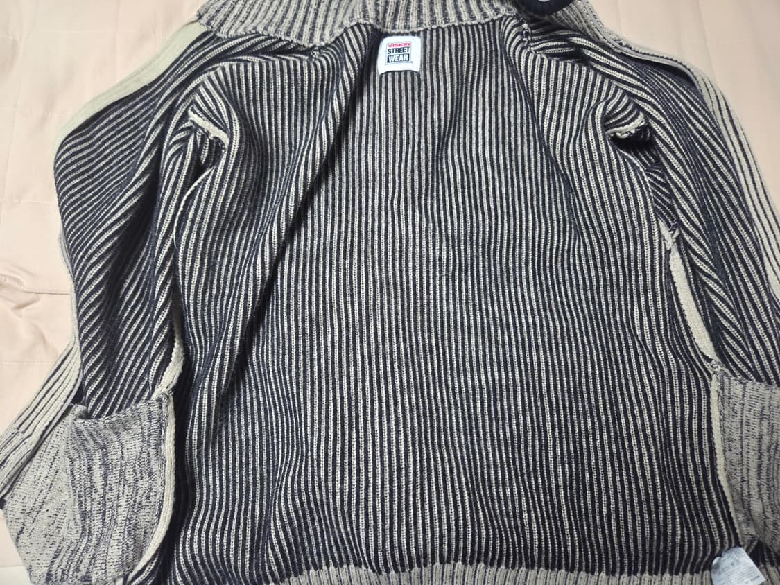 비전스트릿웨어 워셔블 투톤집업 L  1회착 상품이미지3