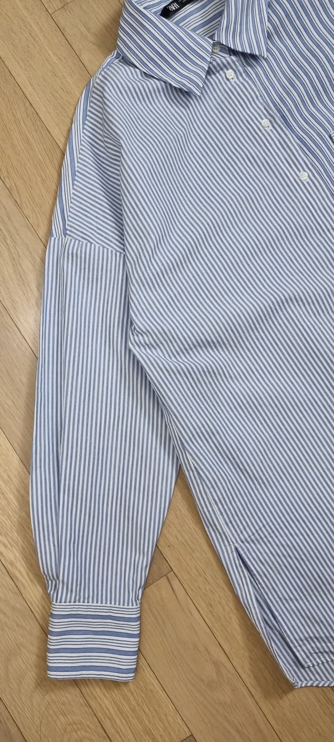 ZARA 스트라이프 면셔츠 M _ 여성 상품이미지3