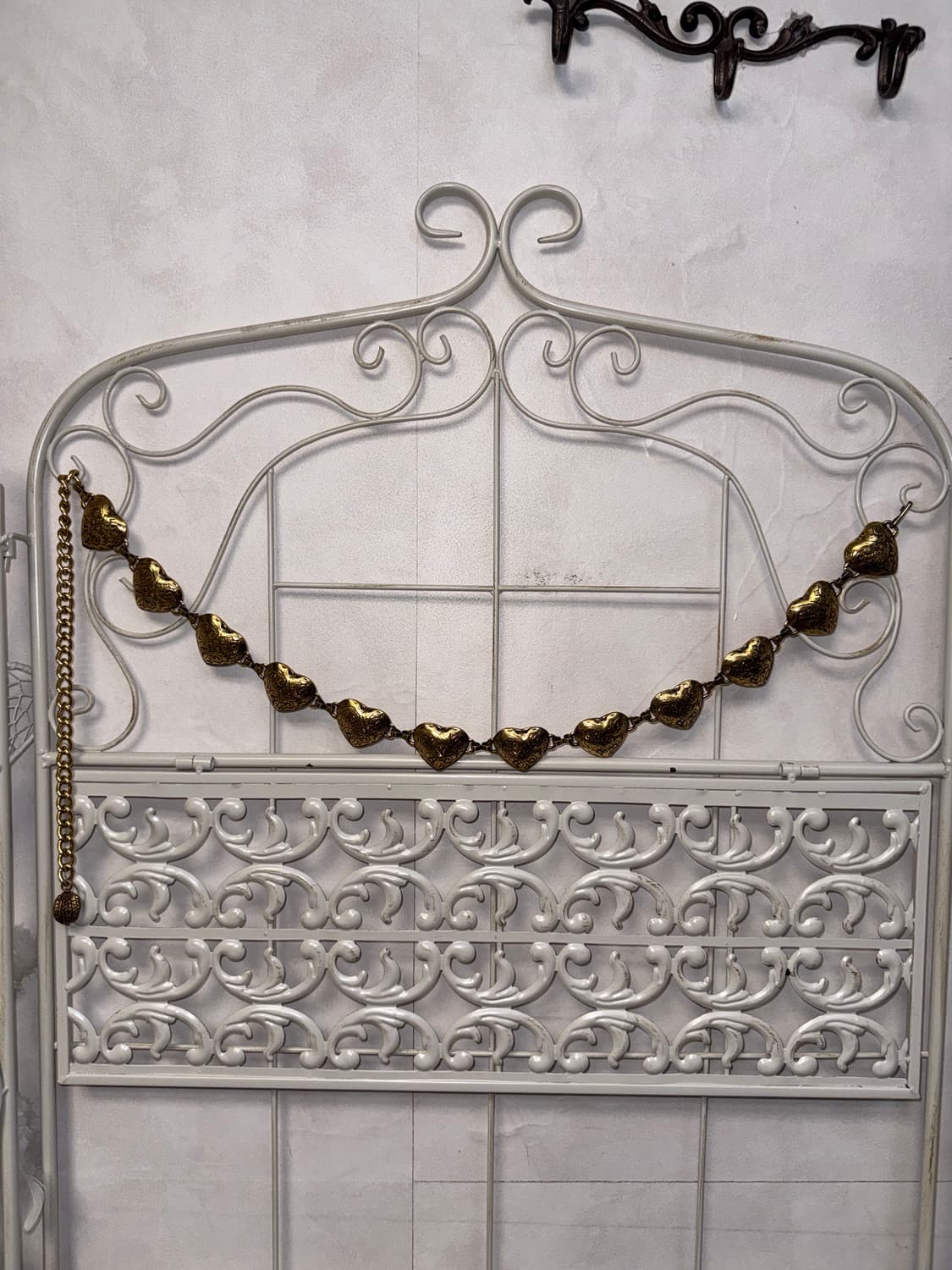 Gold oriental heart charm chain belt 상품이미지2