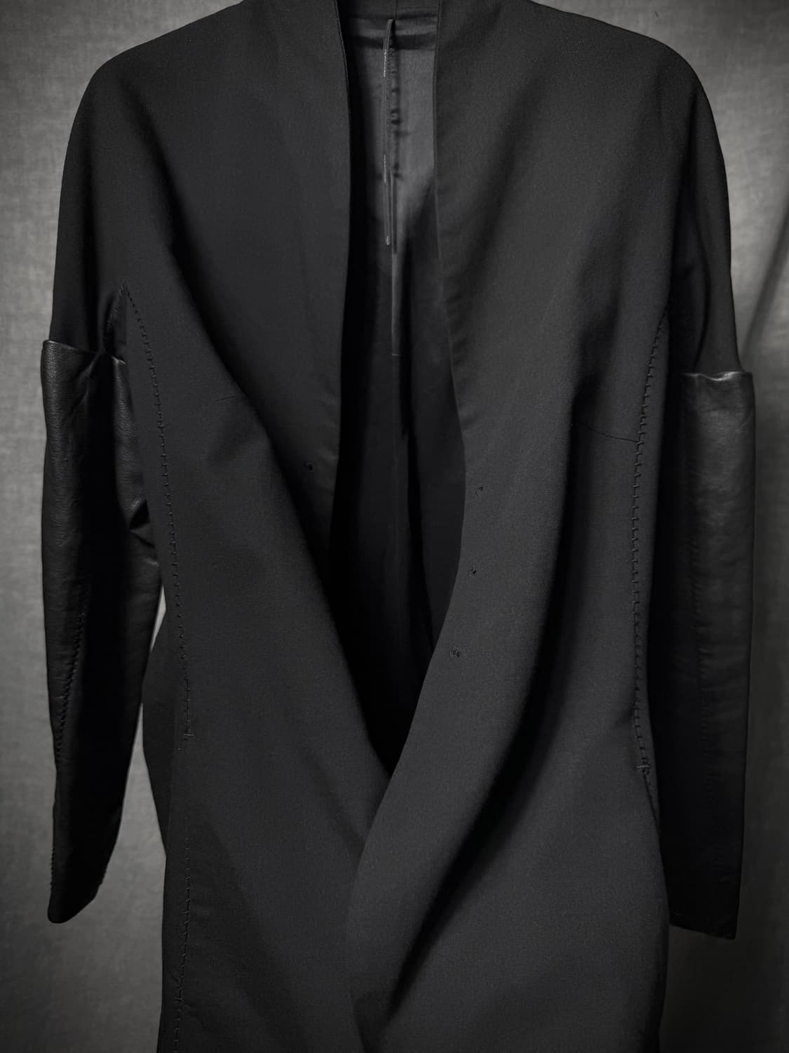 Masnada Leather Sleeve Hand Seam Jacket 상품이미지6